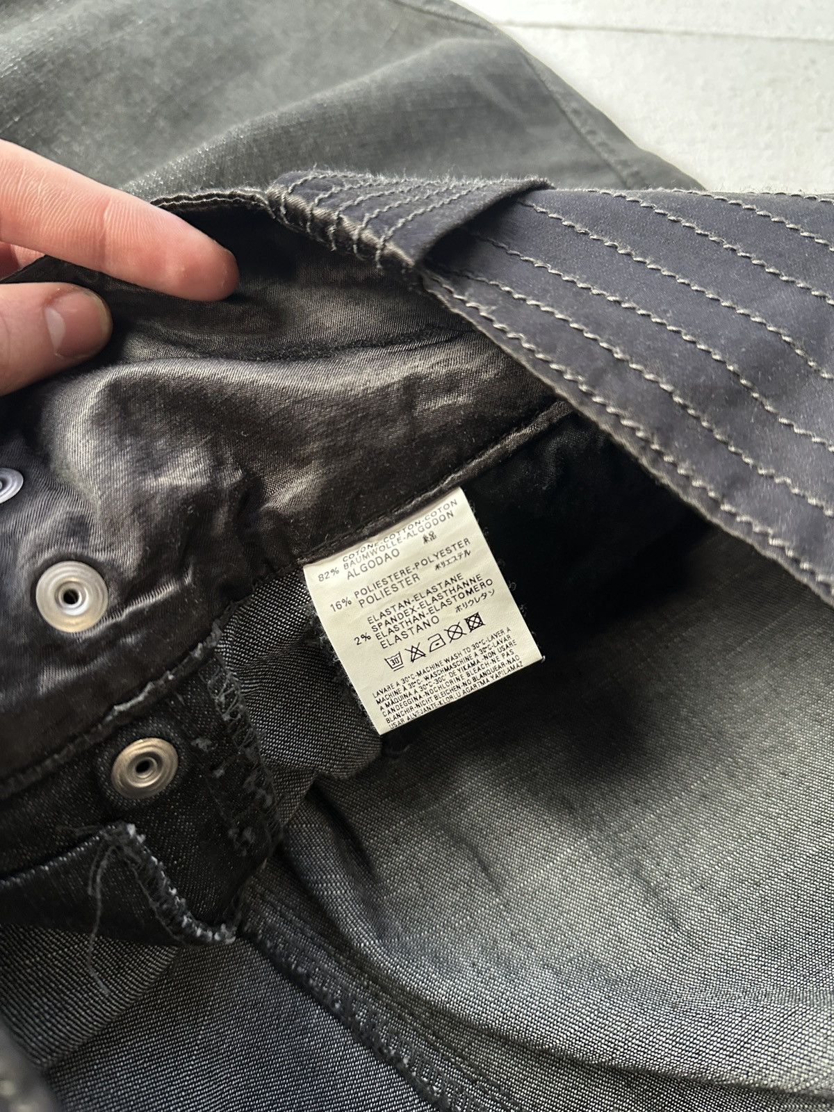 Diesel 🚨 DIESEL AVANT GARDE GOTHIC WOMEN JEANS LOGO IFSIXWASNINE Size 31" - 10 Thumbnail