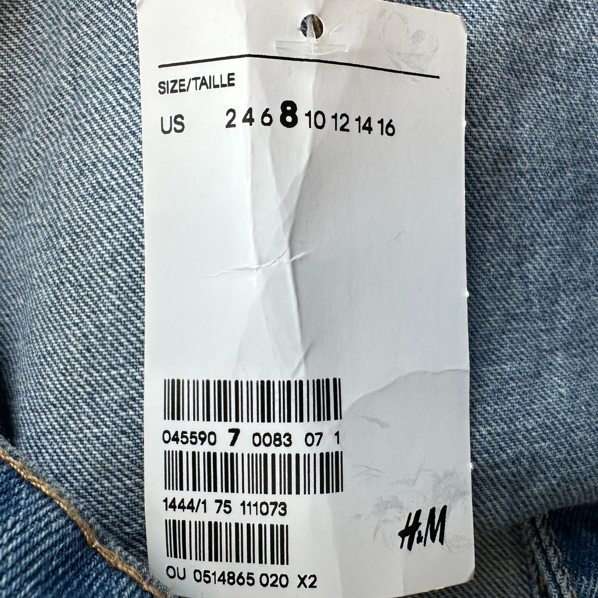 Divided NEW H&M Divided Womens 8 Skirt Denim Jean Mini Button Front Size 28" / US 6 / IT 42 - 3 Thumbnail