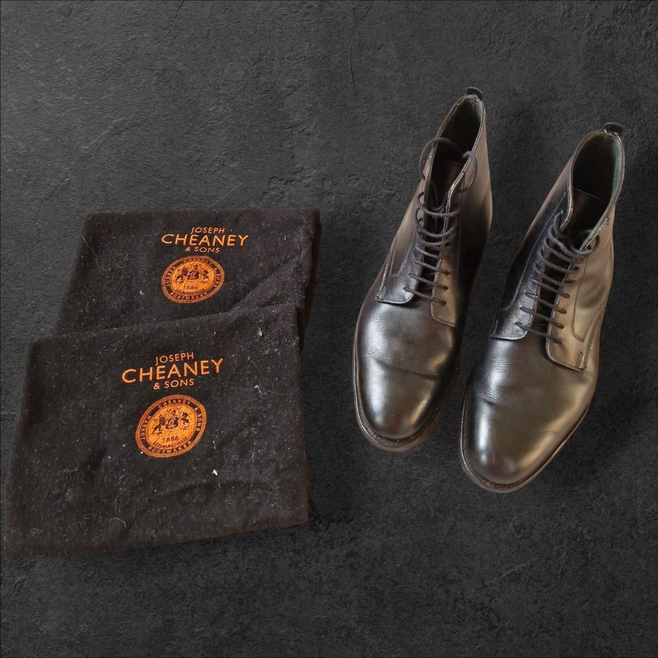 Other mens black leather Joseph cheaney lace up boots Size US 8 / EU 41 - 1 Thumbnail
