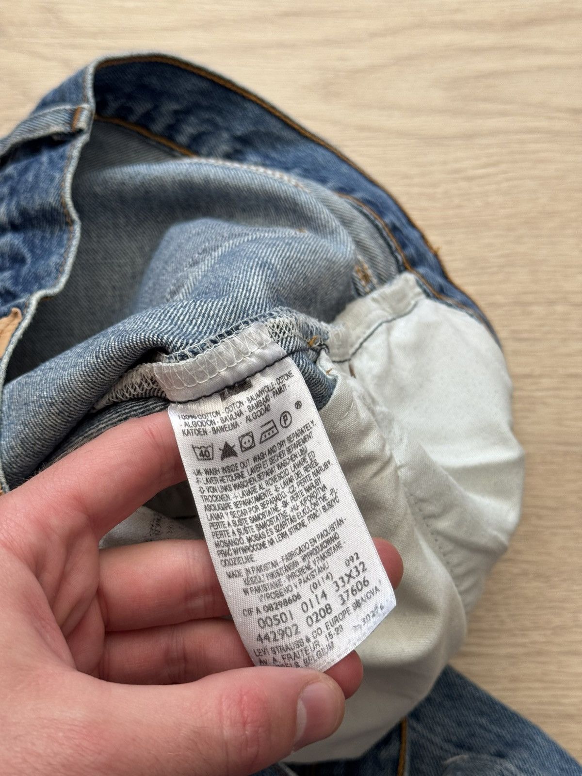 Levi's Levi’s Distressed Made In USA Blue Denim Jeans Size US 31 - 10 Thumbnail