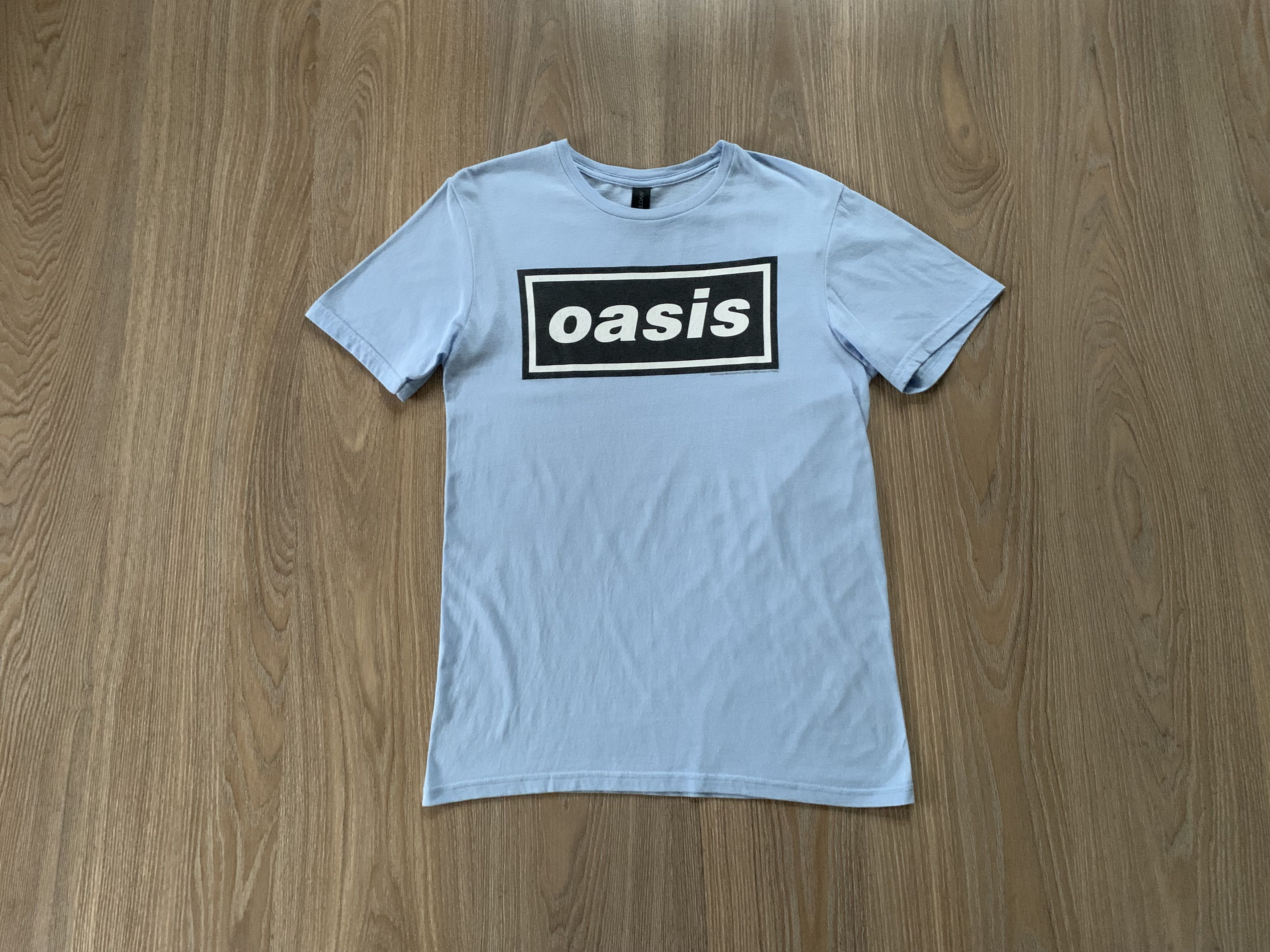 Band Tees × Gildan Oasis Gildan Big Logo T Shirt Size US S / EU 44-46 / 1 - 1 Thumbnail