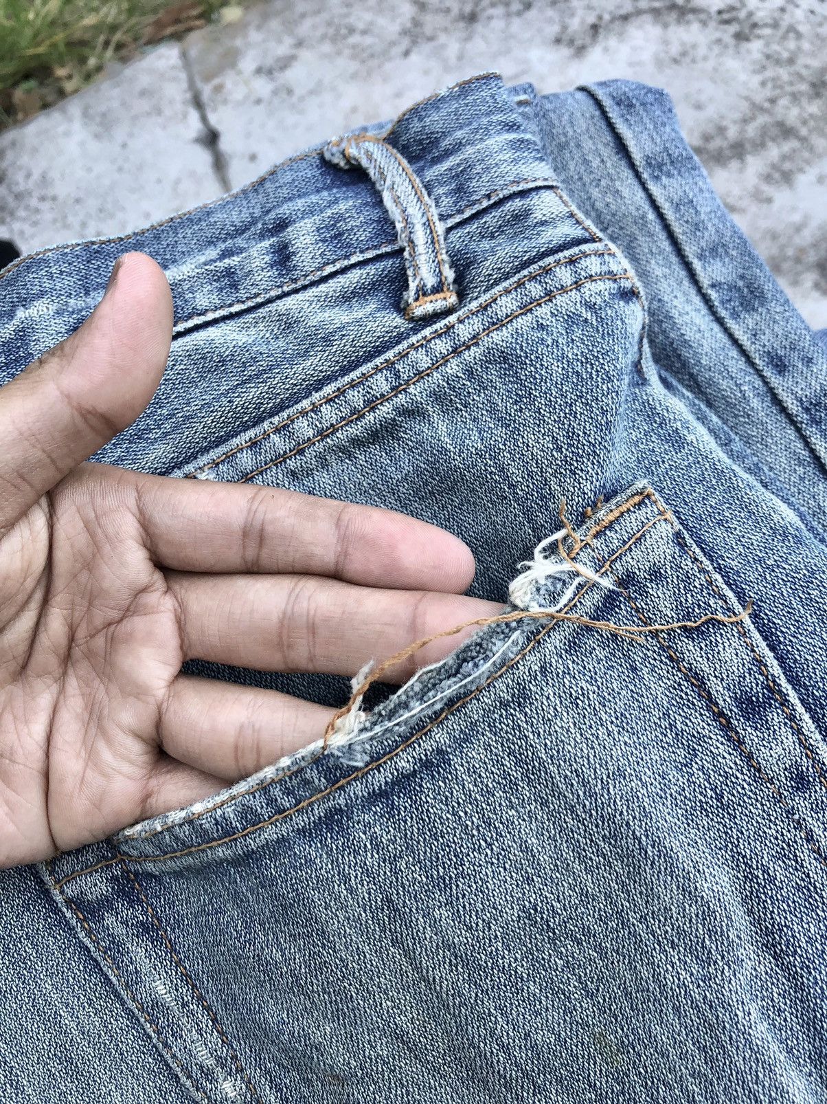 Japanese Brand JAPANESSE NYLAUS DISTRESSED DENIM Size US 30 / EU 46 - 8 Thumbnail