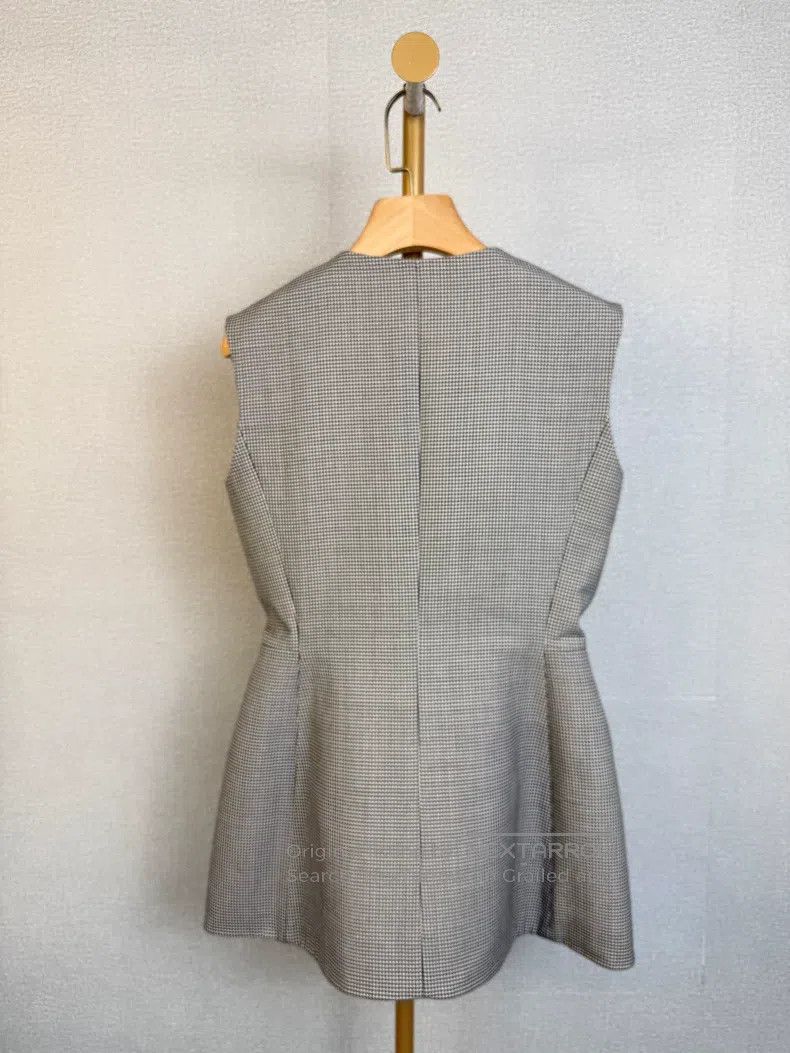 Dior Dior Classic thousand-bird check vest Size XS / US 0-2 / IT 36-38 - 2 Thumbnail