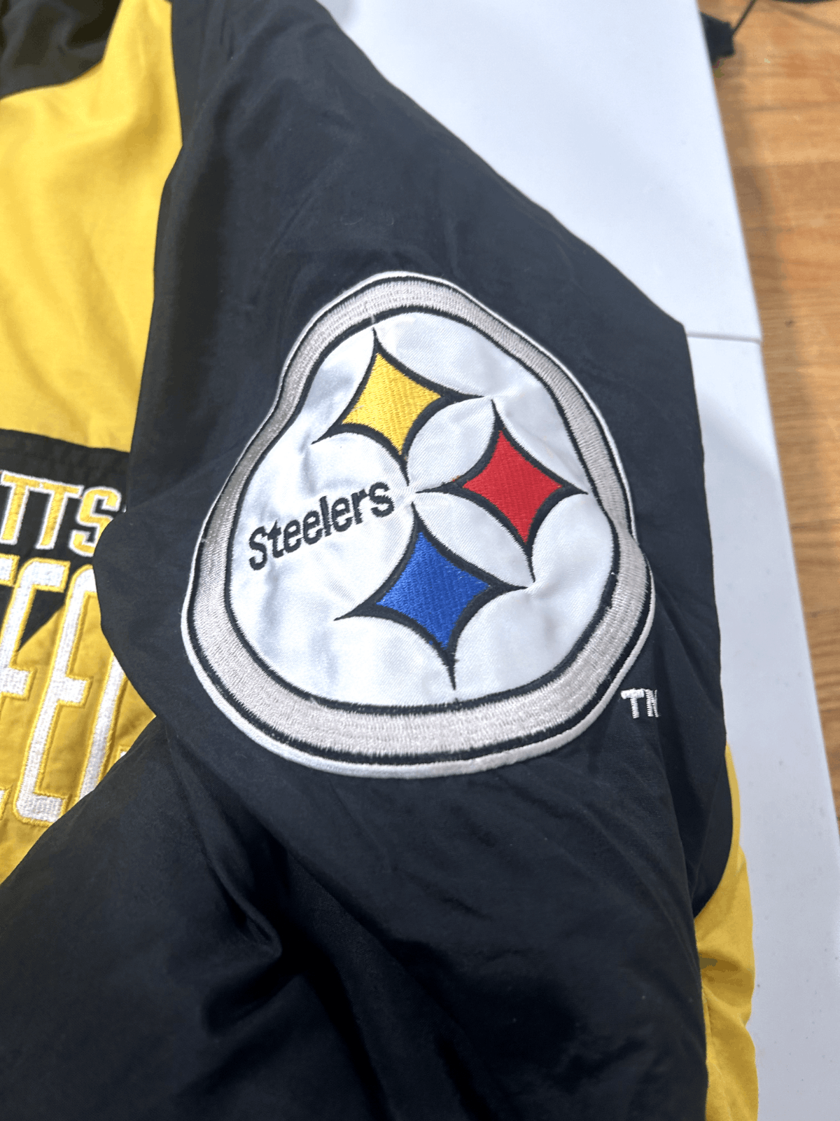 NFL Vintage 90s Pittsburgh Steelers NFL Shark tooth Insulated P Size US L / EU 52-54 / 3 - 8 Thumbnail