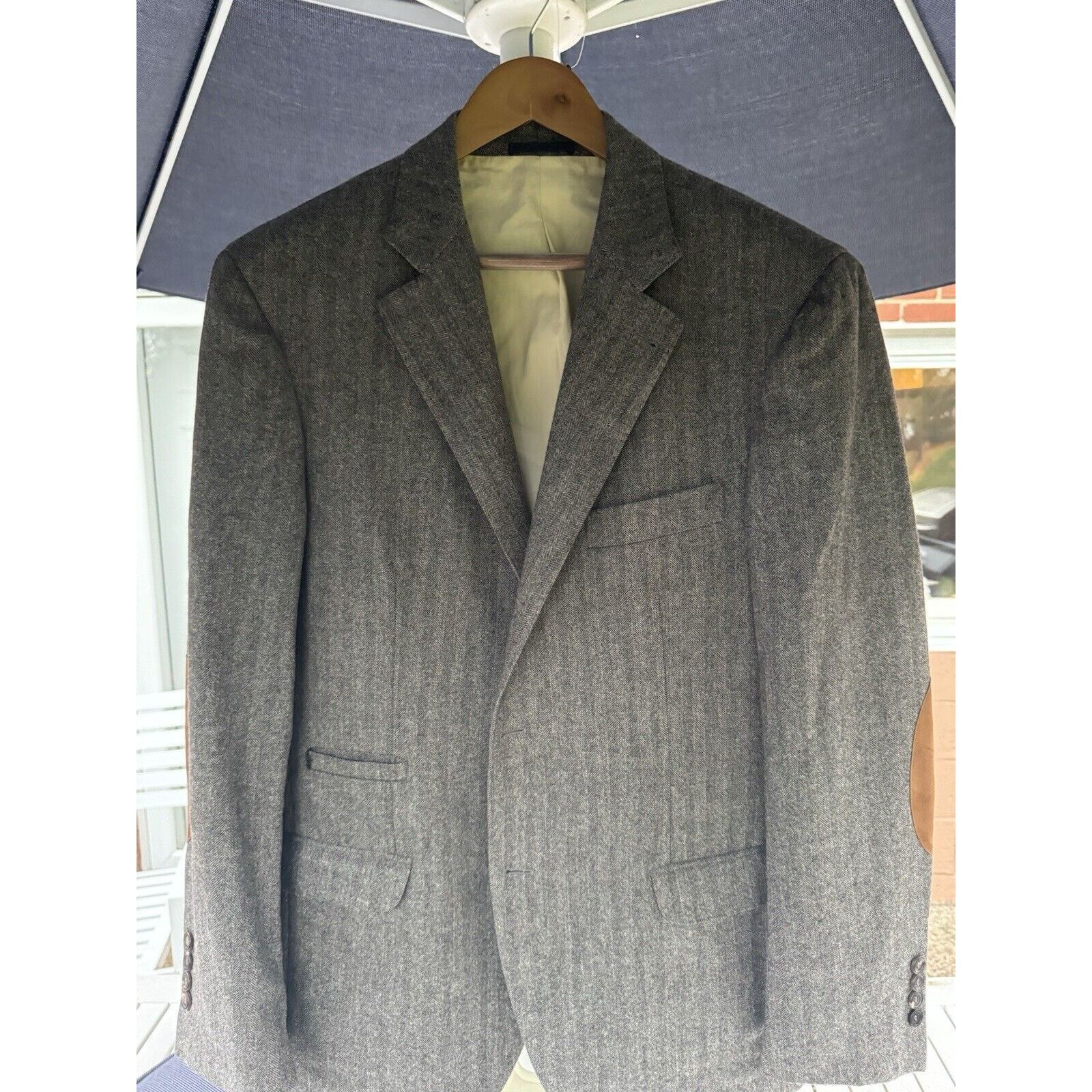 Brunello Cucinelli Brunello Cucinelli Herringbone Tweed Sport Jacket 54/44R Size 44R - 1 Thumbnail