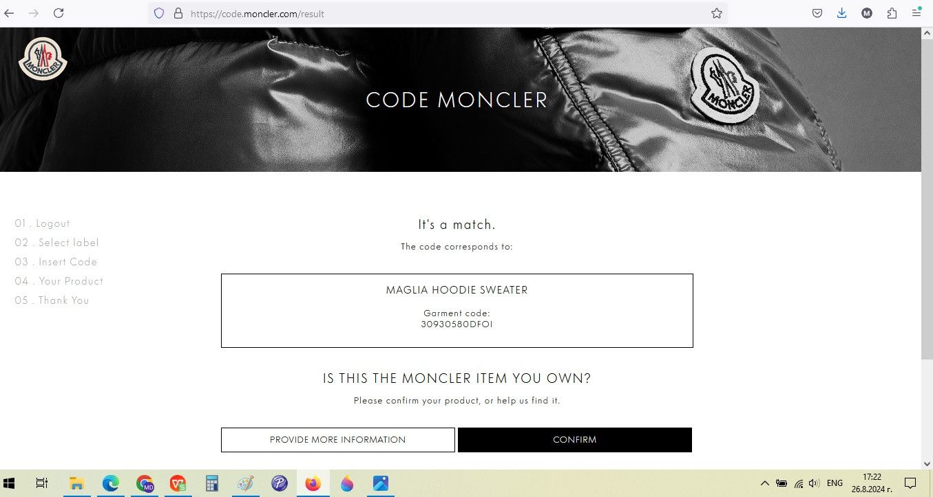 Moncler × Moncler Grenoble Moncler Grenoble Hoodie Black Men's Size S Size US S / EU 44-46 / 1 - 12 Thumbnail