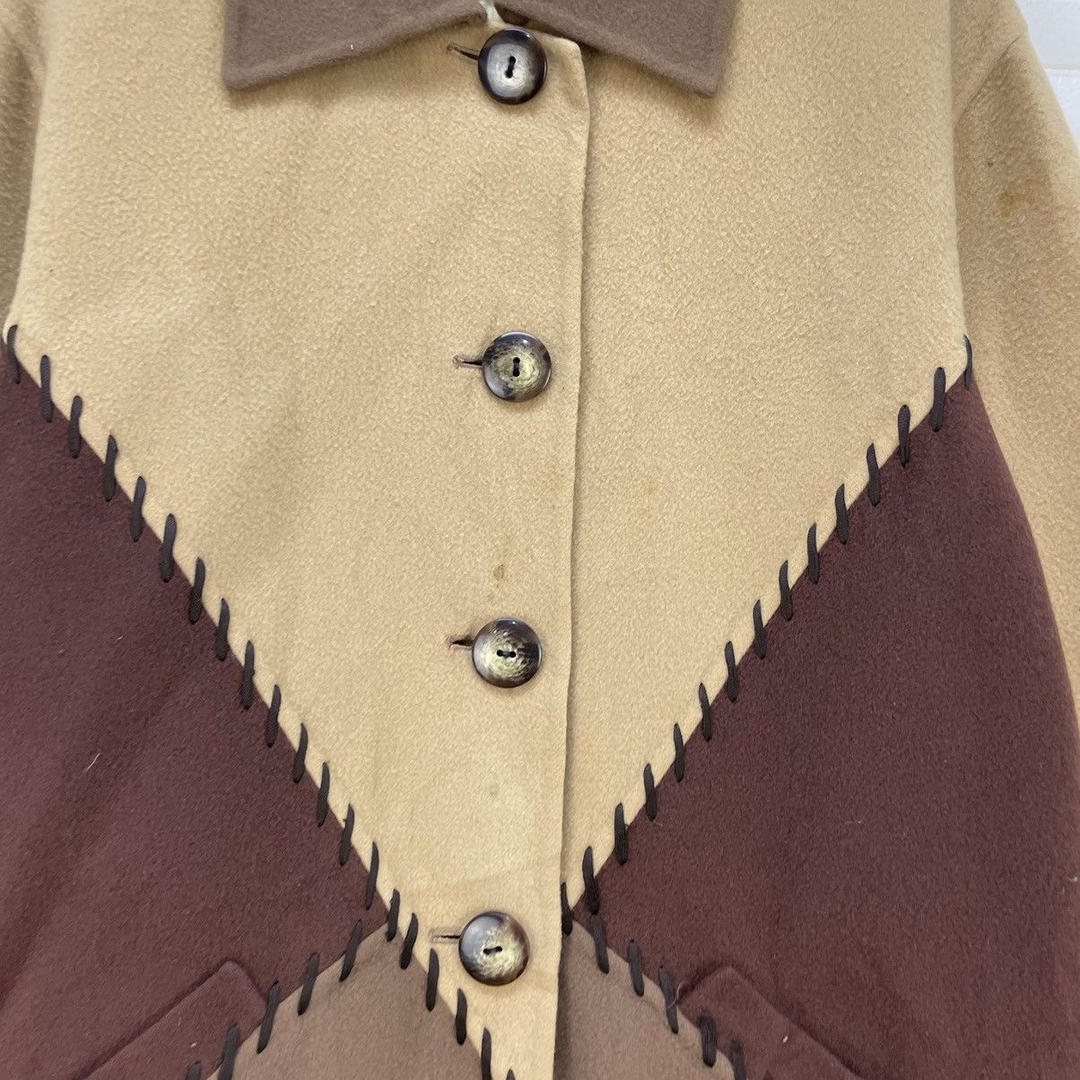 Designer Italian Designer Ennio Style Colour Block Jacket Size M / US 6-8 / IT 42-44 - 6 Thumbnail