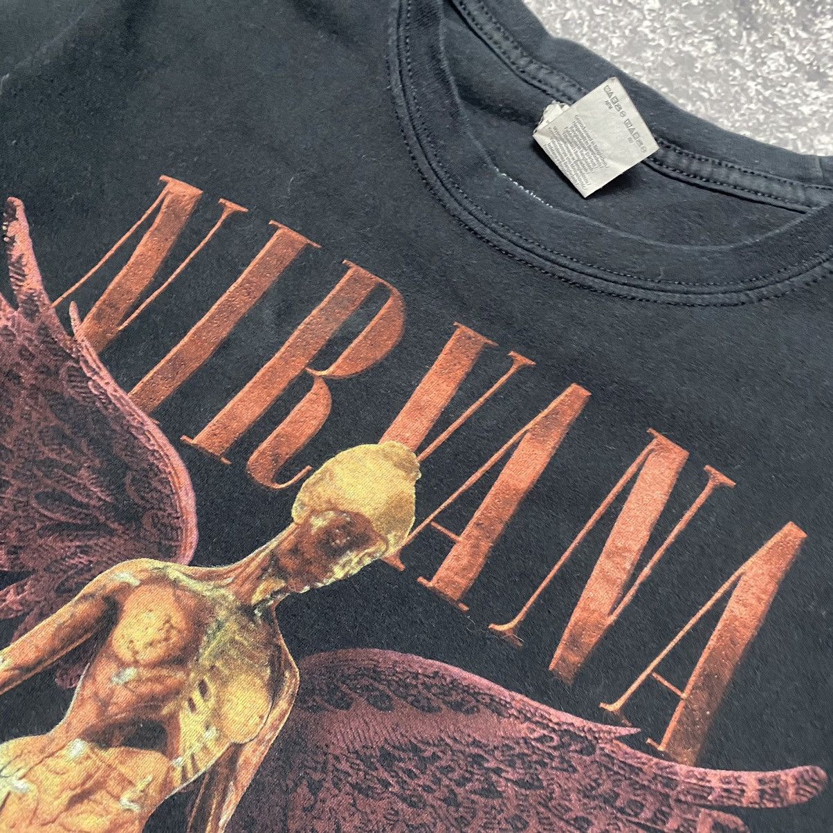 Band Tees Vintage Nirvana In Utero Big Angel logo y2k rock band tee Size US S / EU 44-46 / 1 - 4 Thumbnail