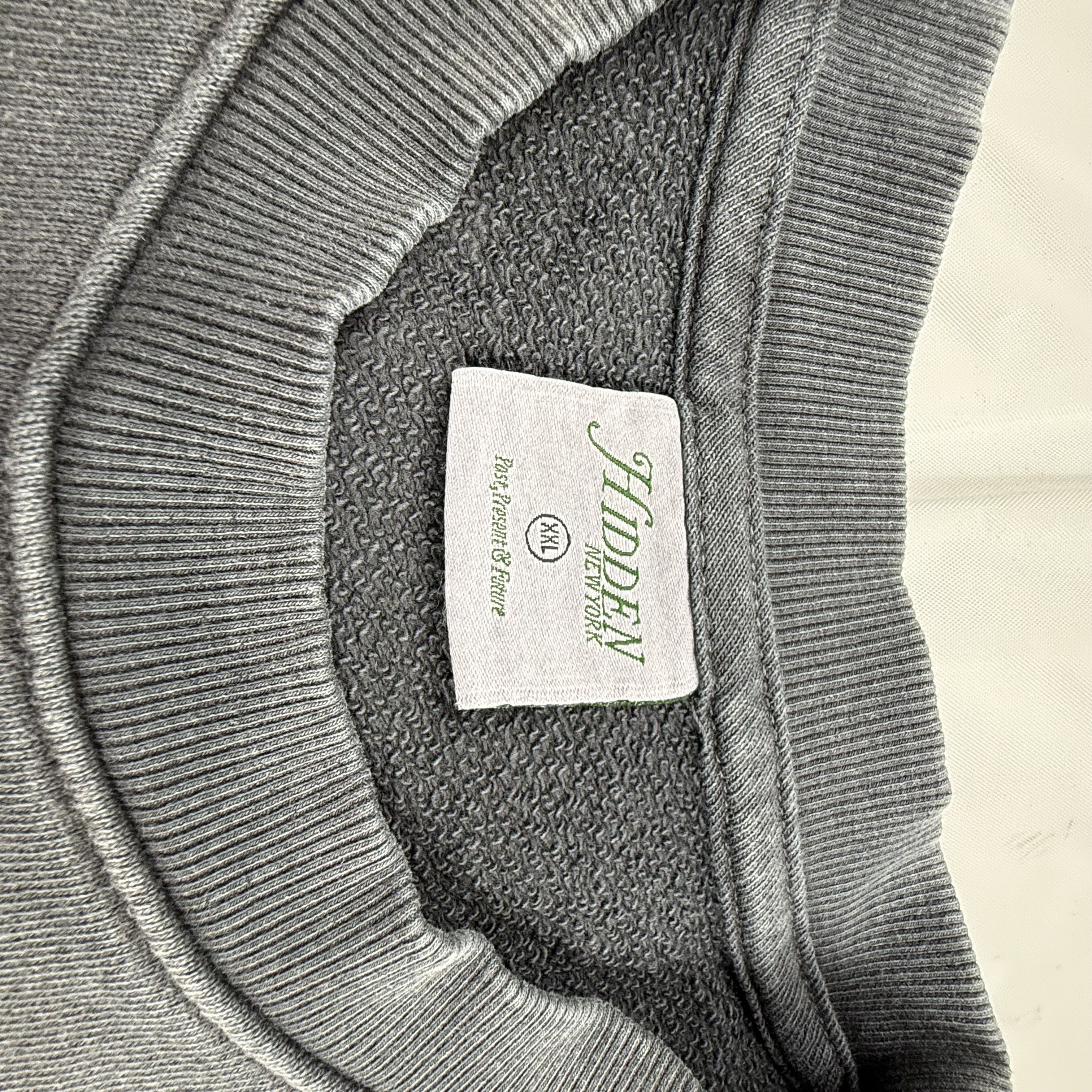 HIDDEN Hidden NY Dragon Shield Logo Faded Black Cropped Raw Hem Size US XXL / EU 58 / 5 - 3 Thumbnail