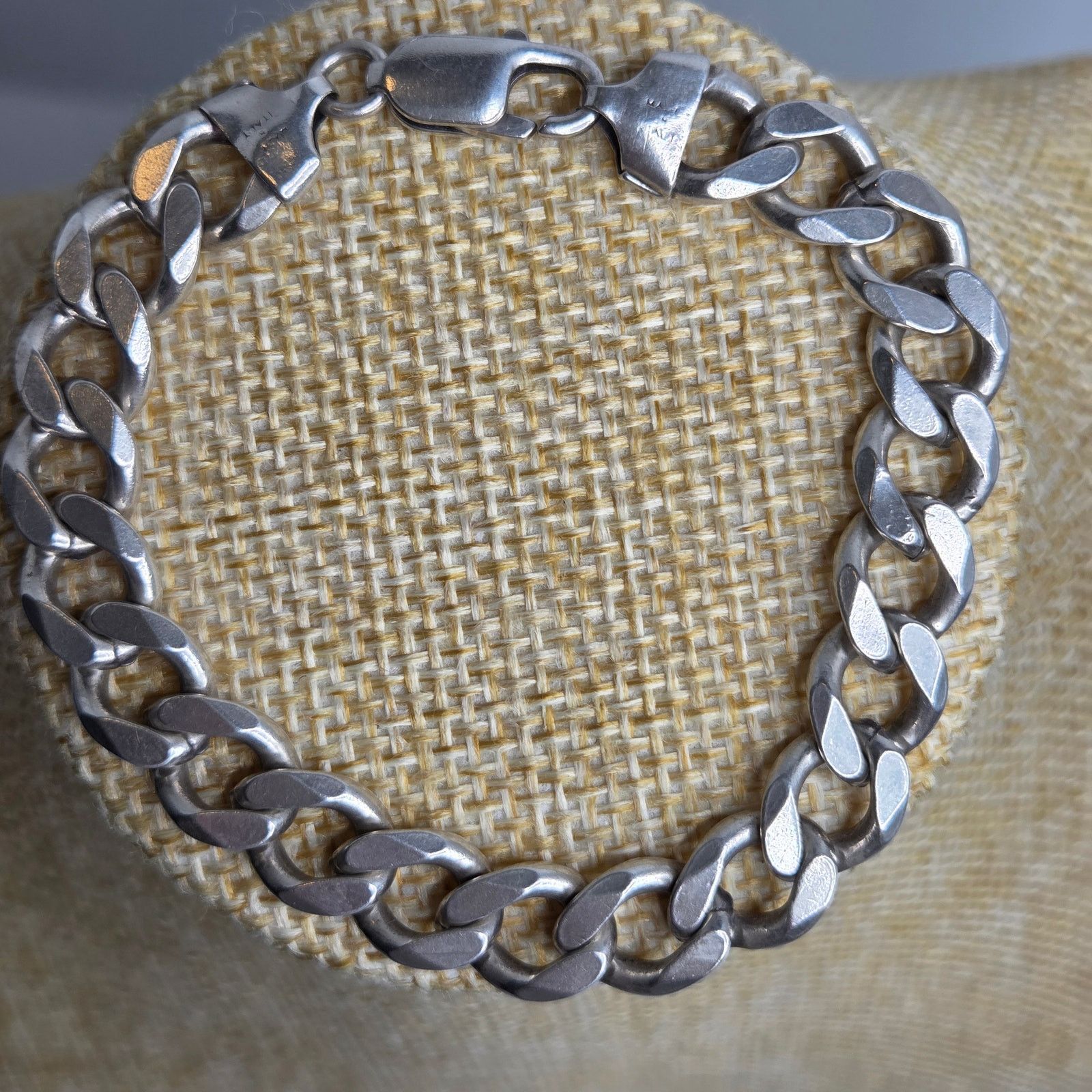 Sterling Silver Sterling Silver 925 Curb Chain Bracelet Made In Italy 7.25" Size ONE SIZE - 2 Thumbnail