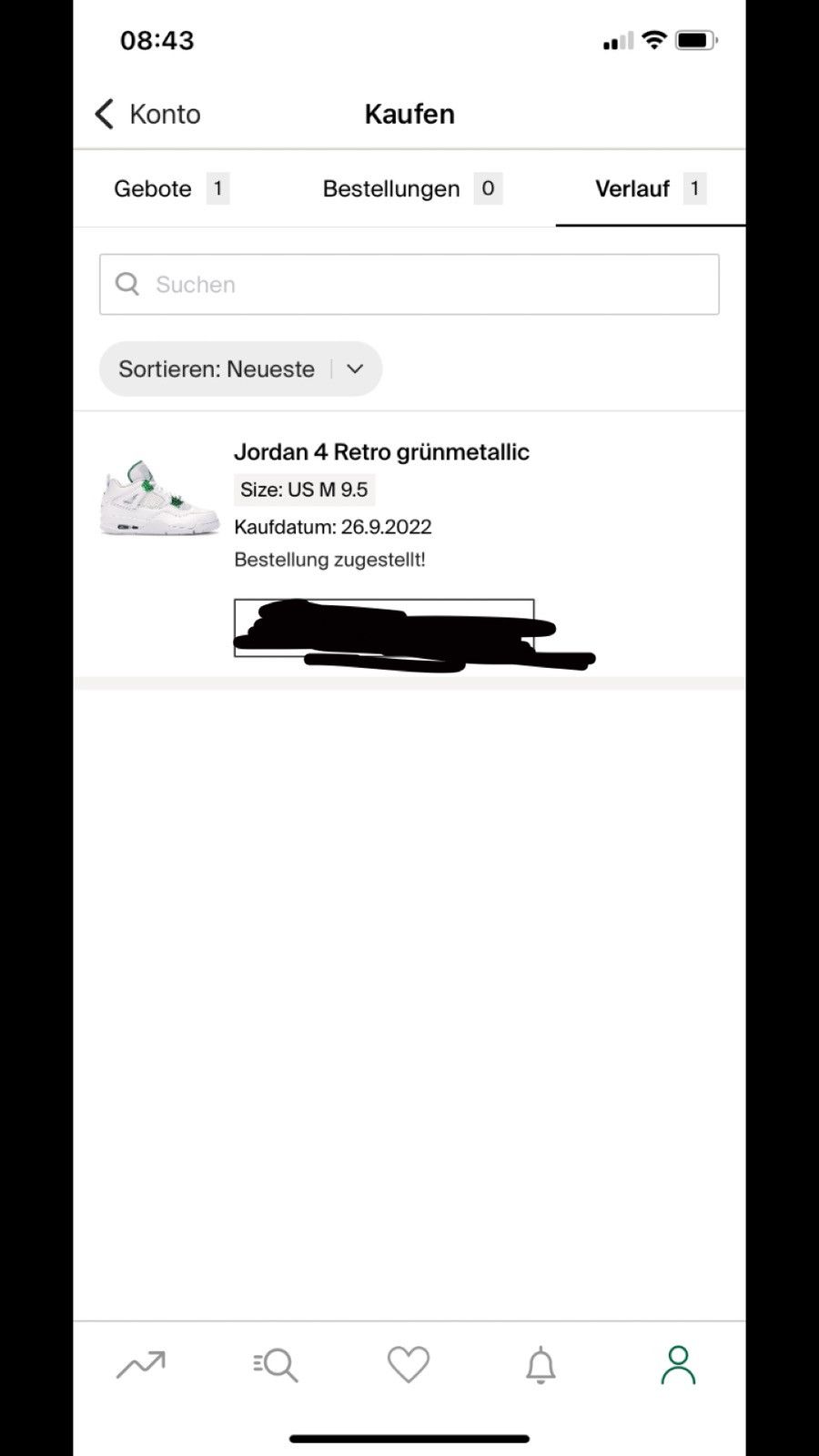 Jordan Brand Jordan 4 Metallic Green 9.5 Size US 9.5 / EU 42-43 - 12 Thumbnail