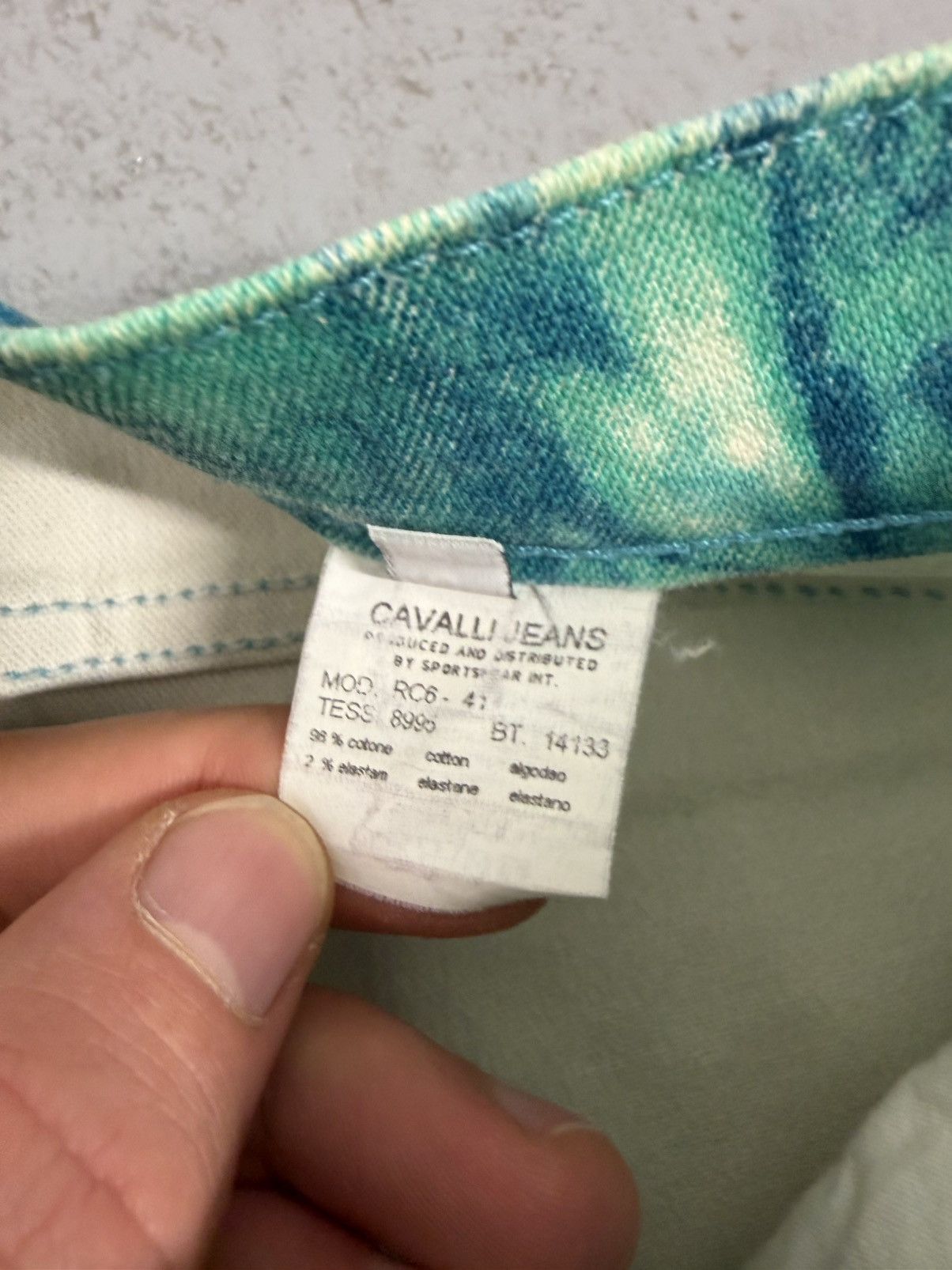 Just Cavalli Vintage Cavalli Jeans Floral Overprinted Breeches Size 29" - 9 Thumbnail