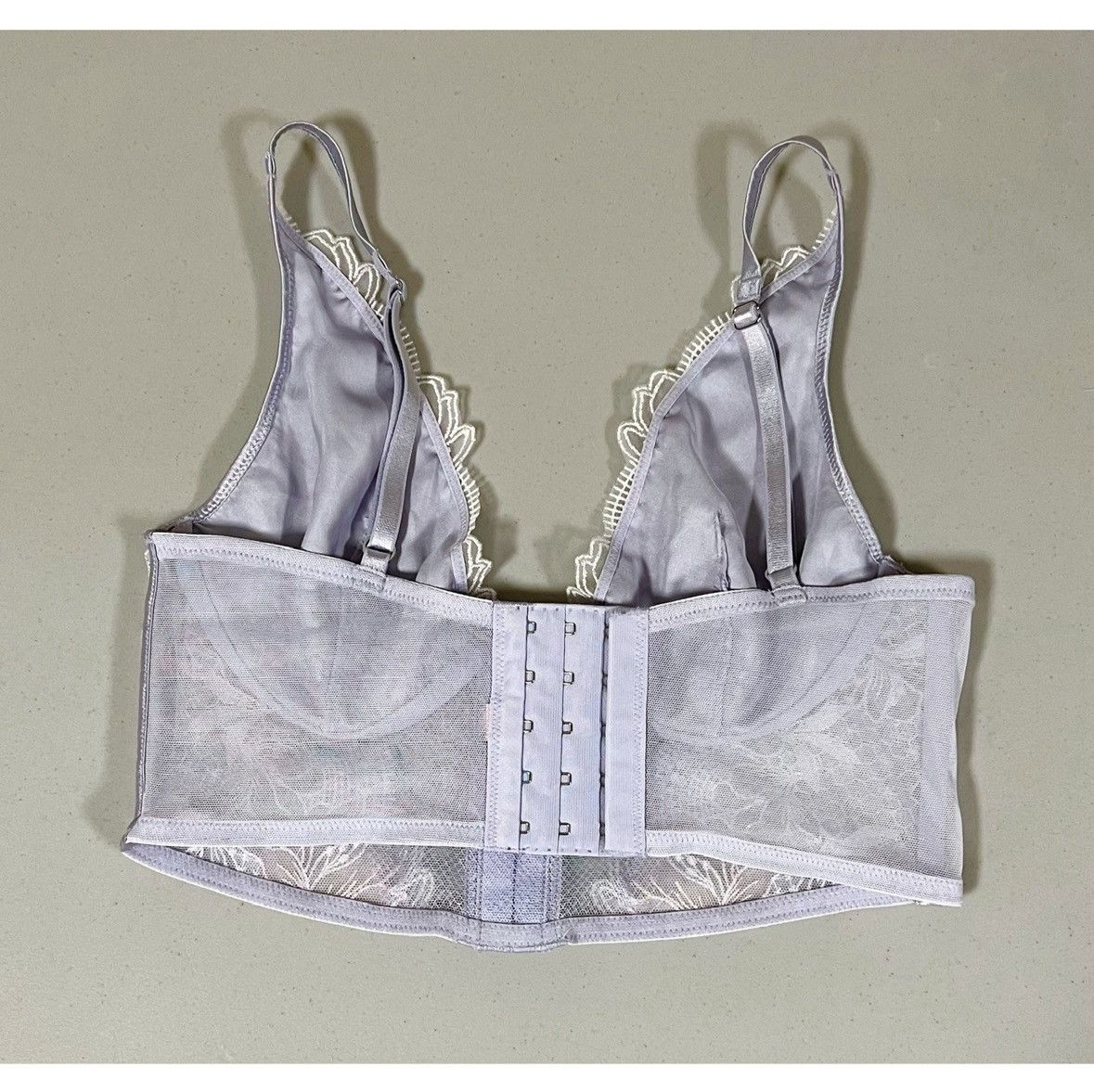 Victoria's Secret Lilac Lavender Floral Sheer Corset Bra Lingerie Size S 💜✨ Size S / US 4 / IT 40 - 3 Thumbnail