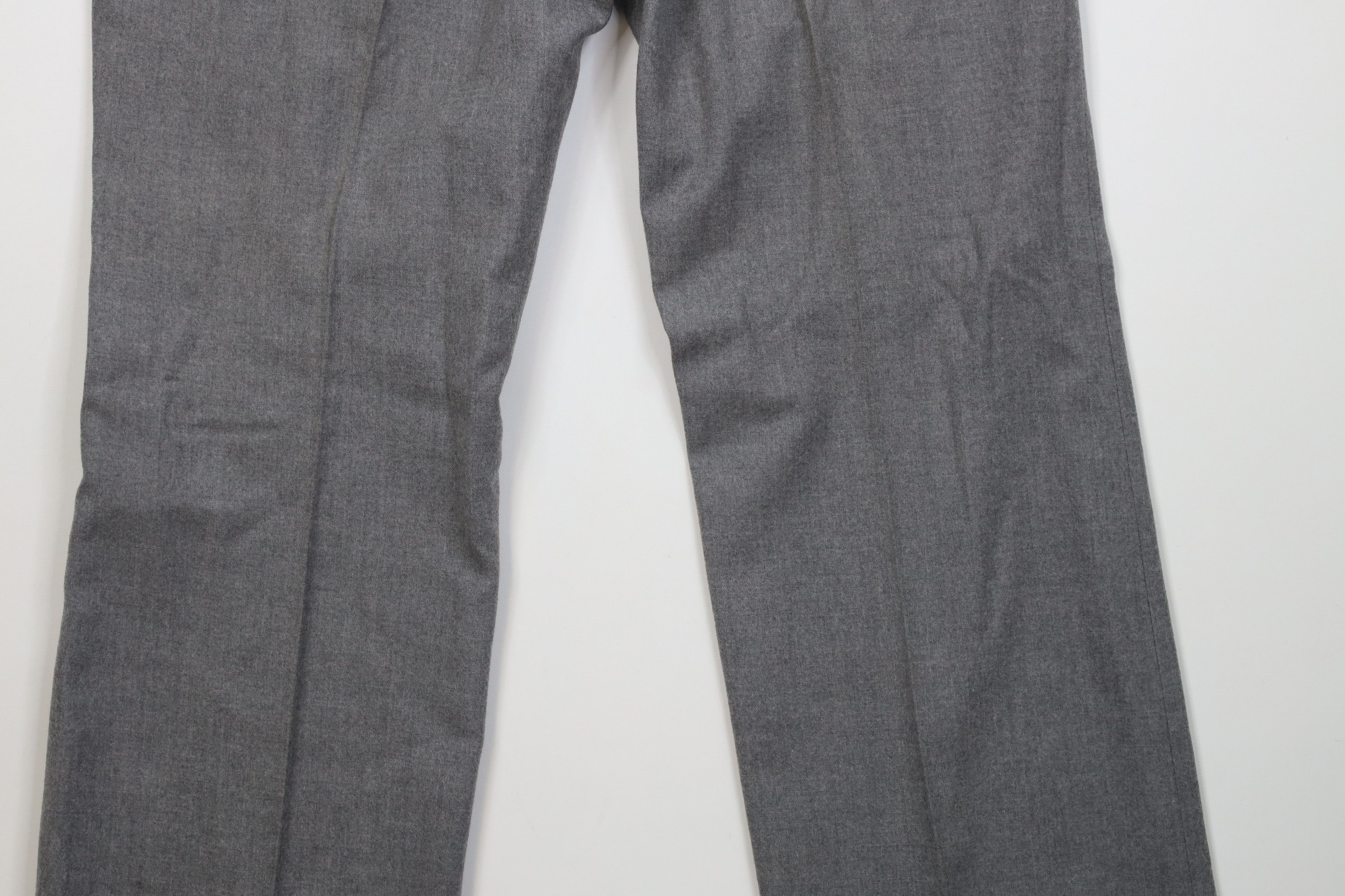 Vintage Vintage 70s Streetwear Wool Wide Leg Chino Pants Gray Size US 38 / EU 54 - 13 Thumbnail