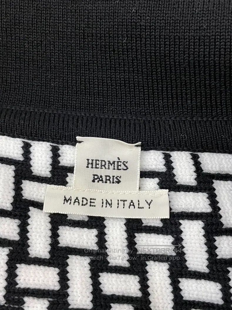 Hermes Hermes Black and White Jacket Size XXS / US 00 / IT 34 - 3 Thumbnail