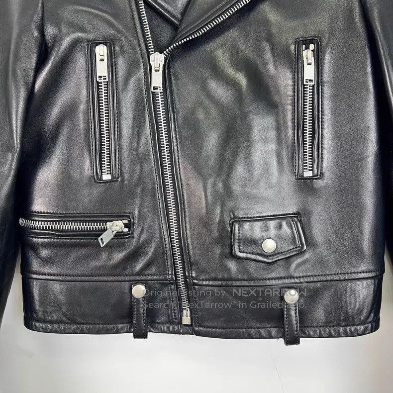 Saint Laurent Paris Saint Laurent Paris Classic Biker Sheepskin Jacket Size XS / US 0-2 / IT 36-38 - 6 Thumbnail