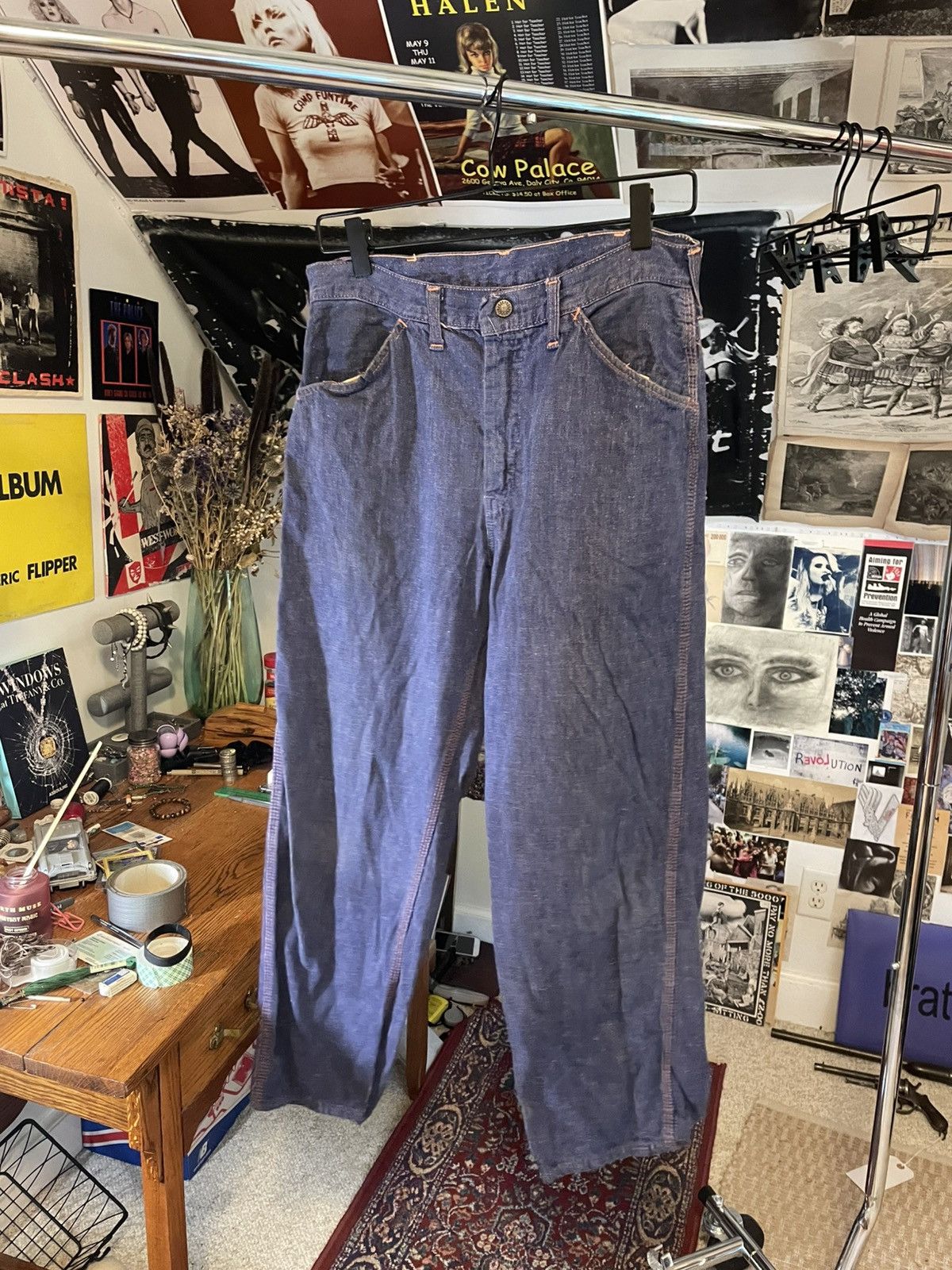 Other Vintage jeans with orange stitching Size US 30 / EU 46 - 1 Thumbnail
