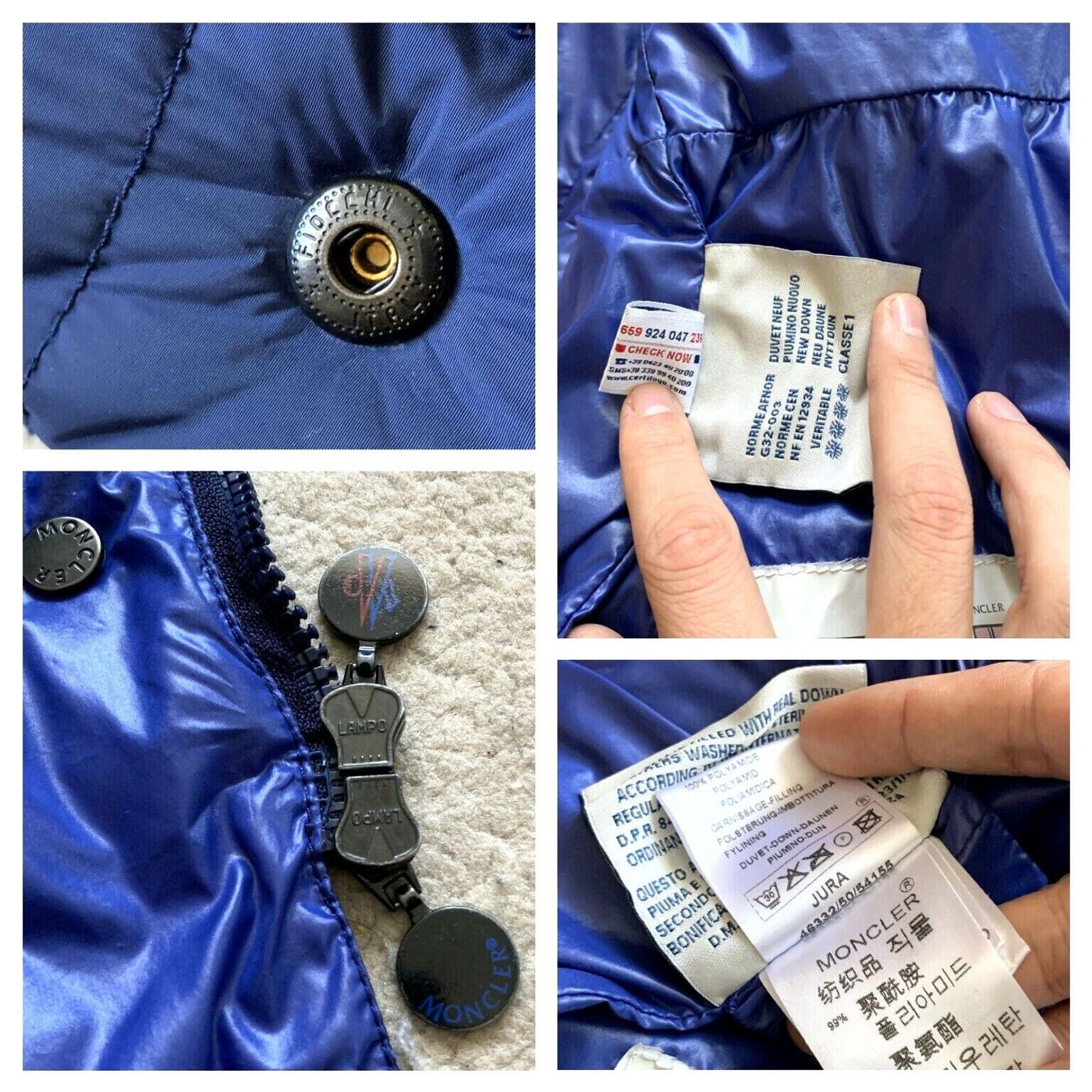 Moncler Women's MONCLER JURA Down Jacket Coat Parka SZ 0 XS Blue Size XS / US 0-2 / IT 36-38 - 12 Thumbnail