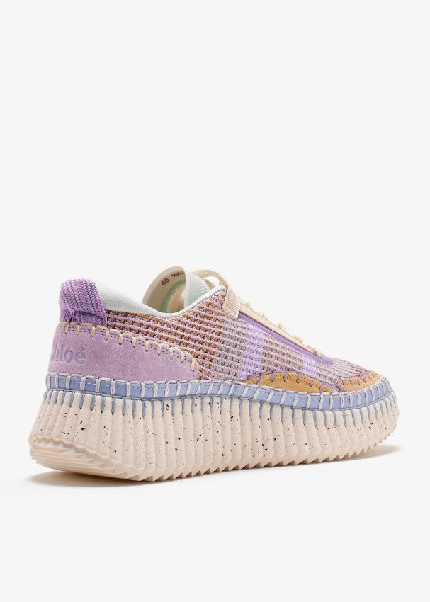 Chloe o1s22i1n0425 Nama Low-Top Sneakers in Purple Size US 10 / IT 40 - 3 Thumbnail