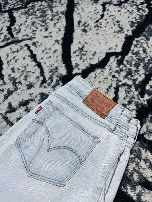Levi's Levis 711 skinny jeans 27 baby blue Size 27" / US 4 / IT 40 - 3 Thumbnail