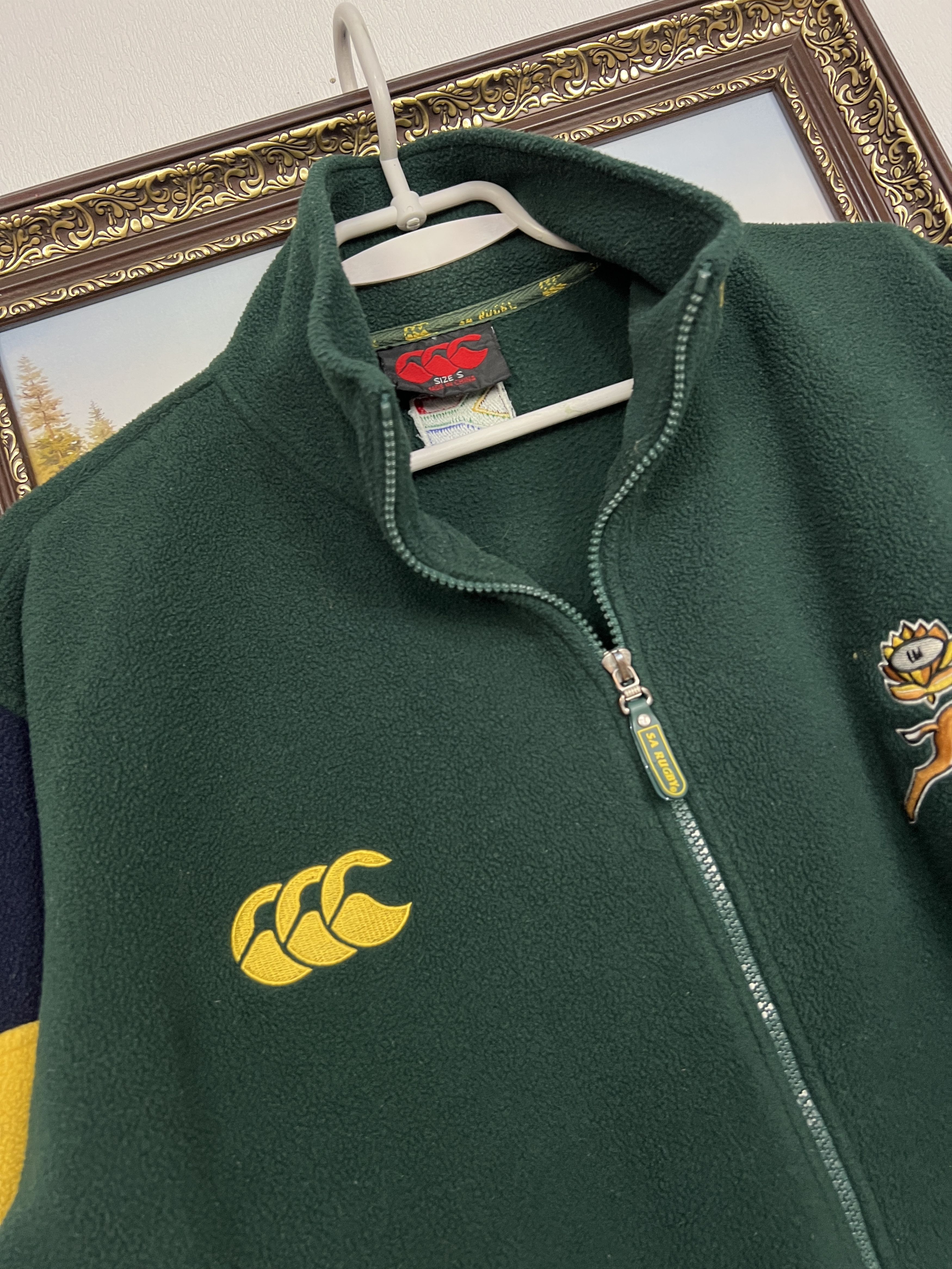 Canterbury of New Zealand Vintage Canterbury South Africa Rugby Union Fleece Jacket Size US S / EU 44-46 / 1 - 4 Thumbnail