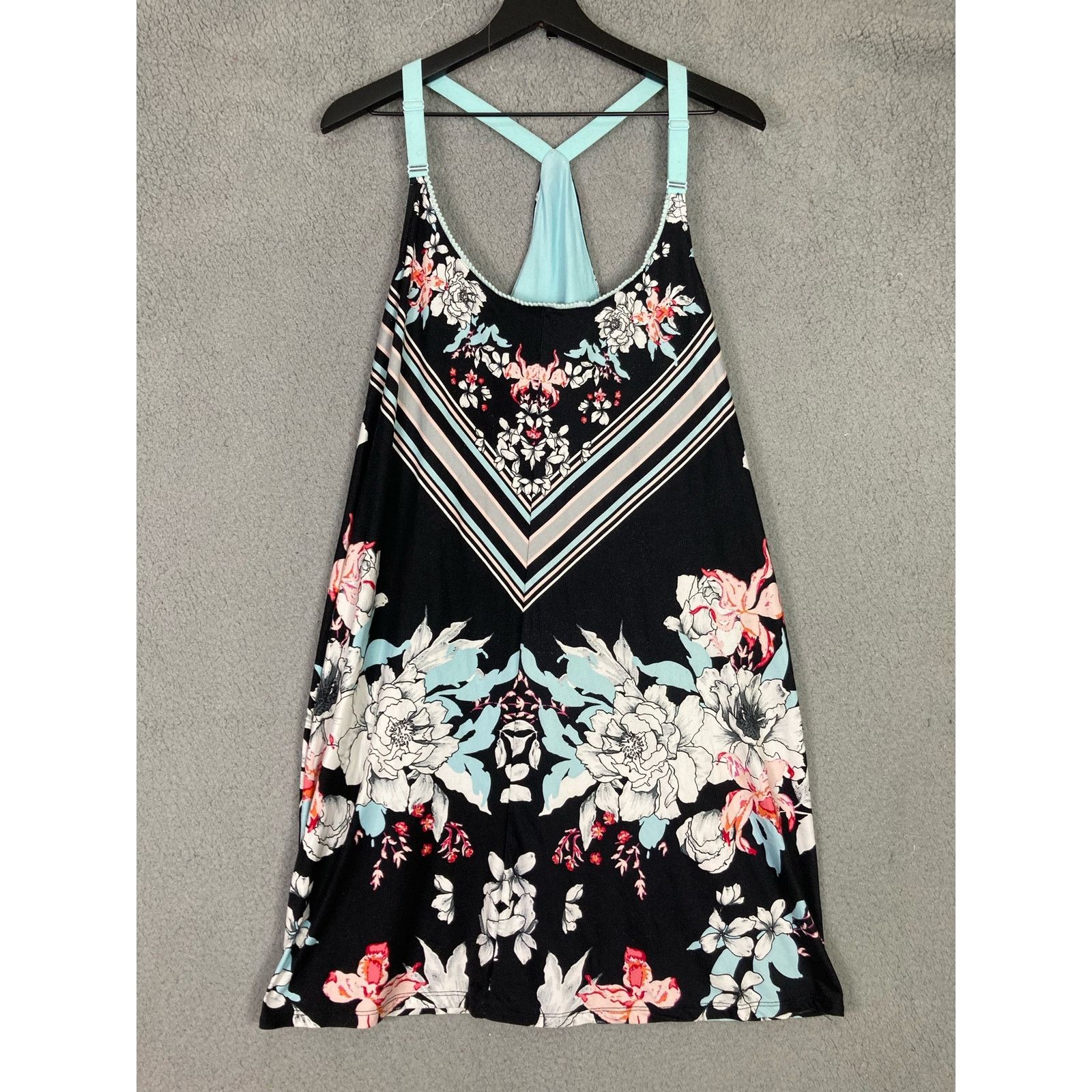 Other Secret Treasures Plus Size 18W Black Floral Sleep Tank Top Size XXL / US 16-18 / IT 52-54 - 3 Thumbnail