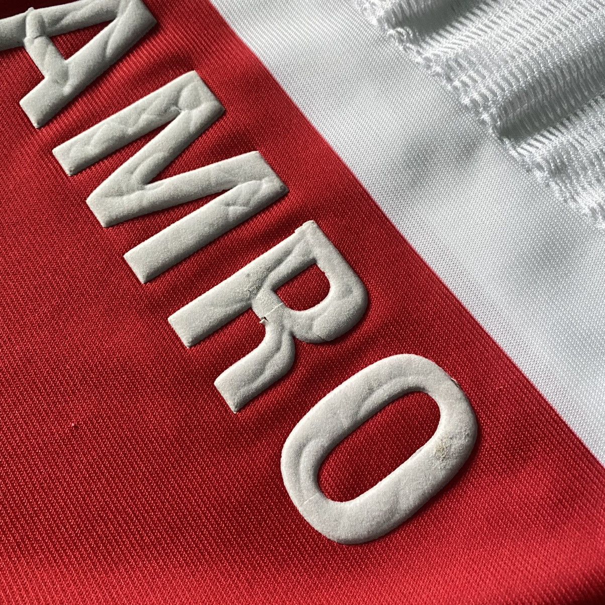 Adidas 2003 Adidas Ajax Blockcore Soccer Jersey Shirt Size US XXL / EU 58 / 5 - 7 Thumbnail