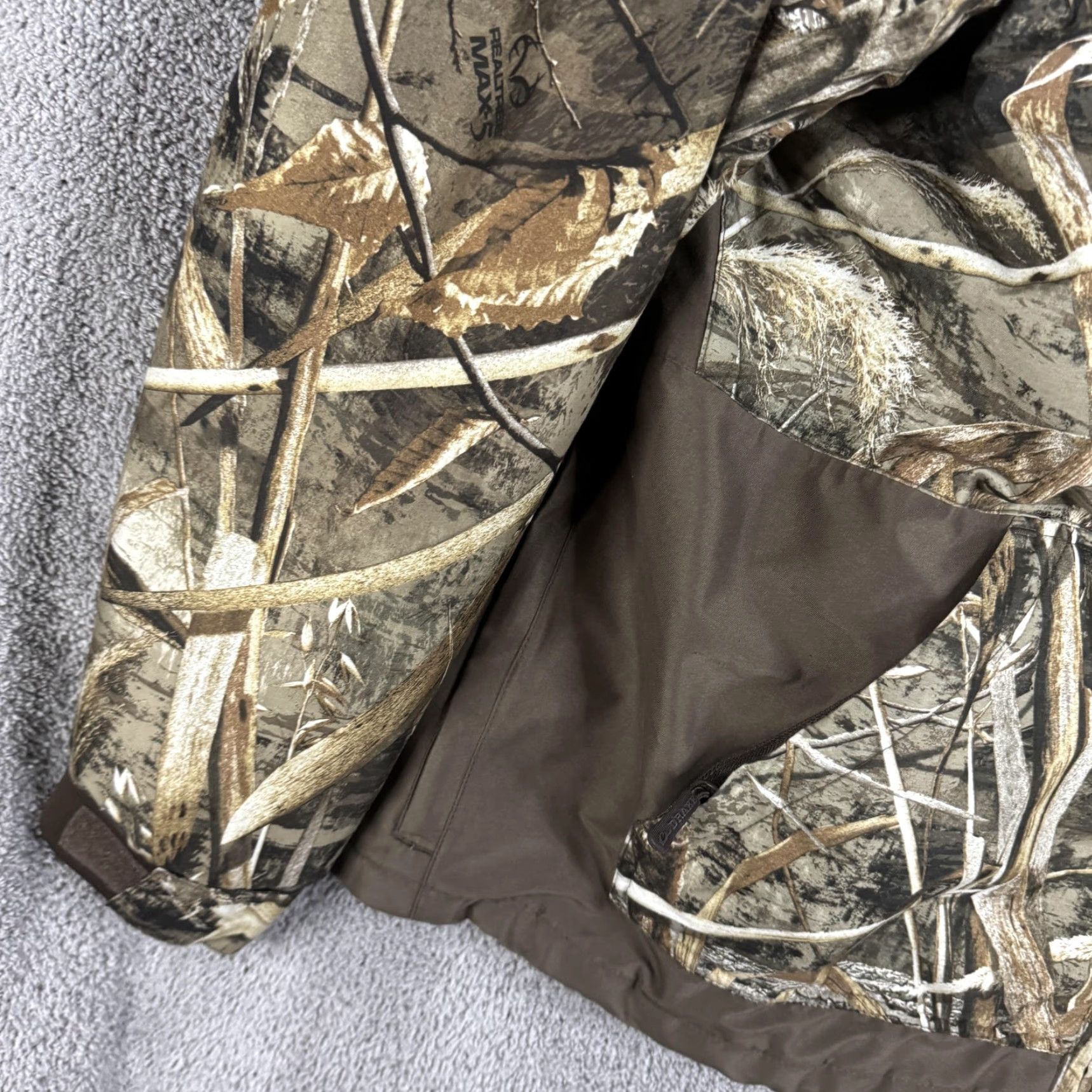 Vintage Drake Jacket Mens Medium Brown Camo Realtree Softshell Hunting Parka Size US M / EU 48-50 / 2 - 2 Thumbnail