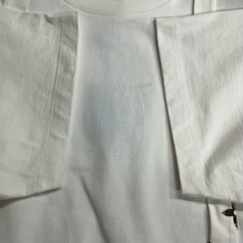Louis Vuitton Louis Vuitton Ribbon White Short Sleeve Size US XL / EU 56 / 4 - 4 Thumbnail