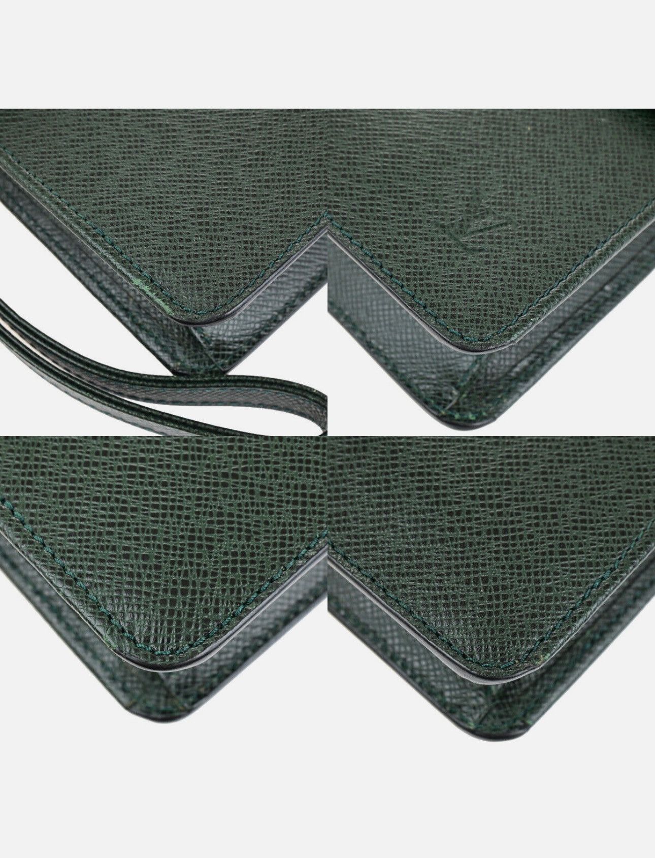 Louis Vuitton LOUIS VUITTON POCHETTE KOURAD CLUTCH HAND BAG TAIGA LEATHER Size ONE SIZE - 7 Thumbnail