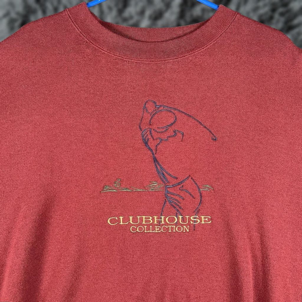 Vintage VINTAGE Crable Sports Sweatshirt XXL Red Embroidered 90s Golf Pullover Men Mens Size US XXL / EU 58 / 5 - 1 Thumbnail