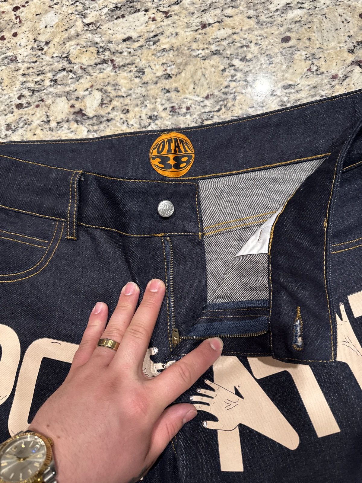 Imran Potato Raw denim jorts Size US 38 / EU 54 - 4 Thumbnail