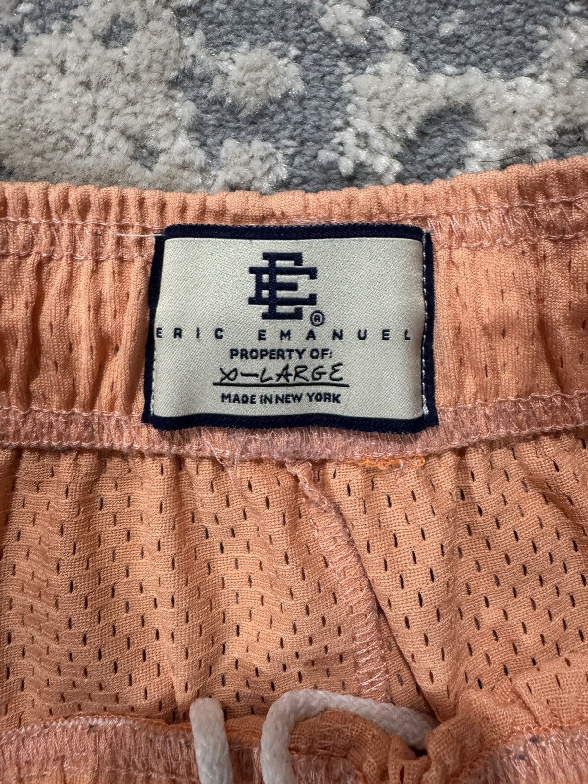 Eric Emanuel Eric Emanuel EE Basic Mesh Shorts - Orange (XL) Size US 37 - 2 Thumbnail