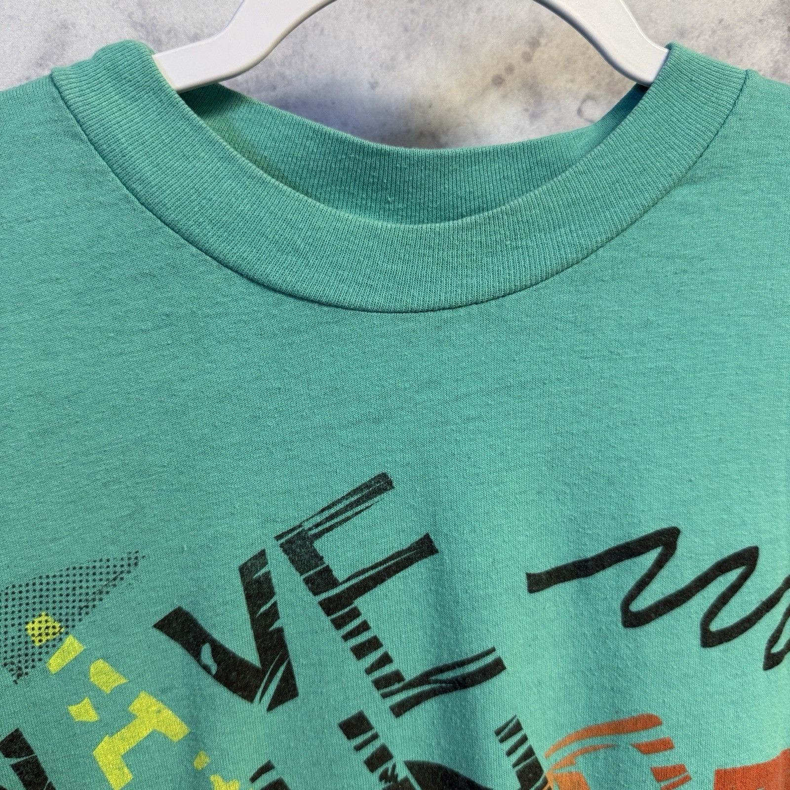 Vintage Vintage 90s Wave Round Surf T Shirt Mens XL Teal Woody Car S Size US XL / EU 56 / 4 - 3 Thumbnail