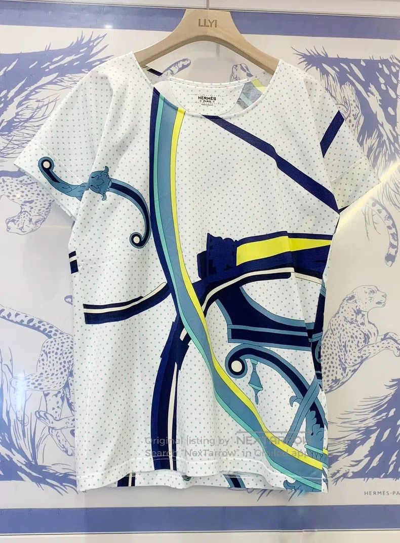 Hermes Hermes White T-shirt Size XXS / US 00 / IT 34 - 1 Thumbnail