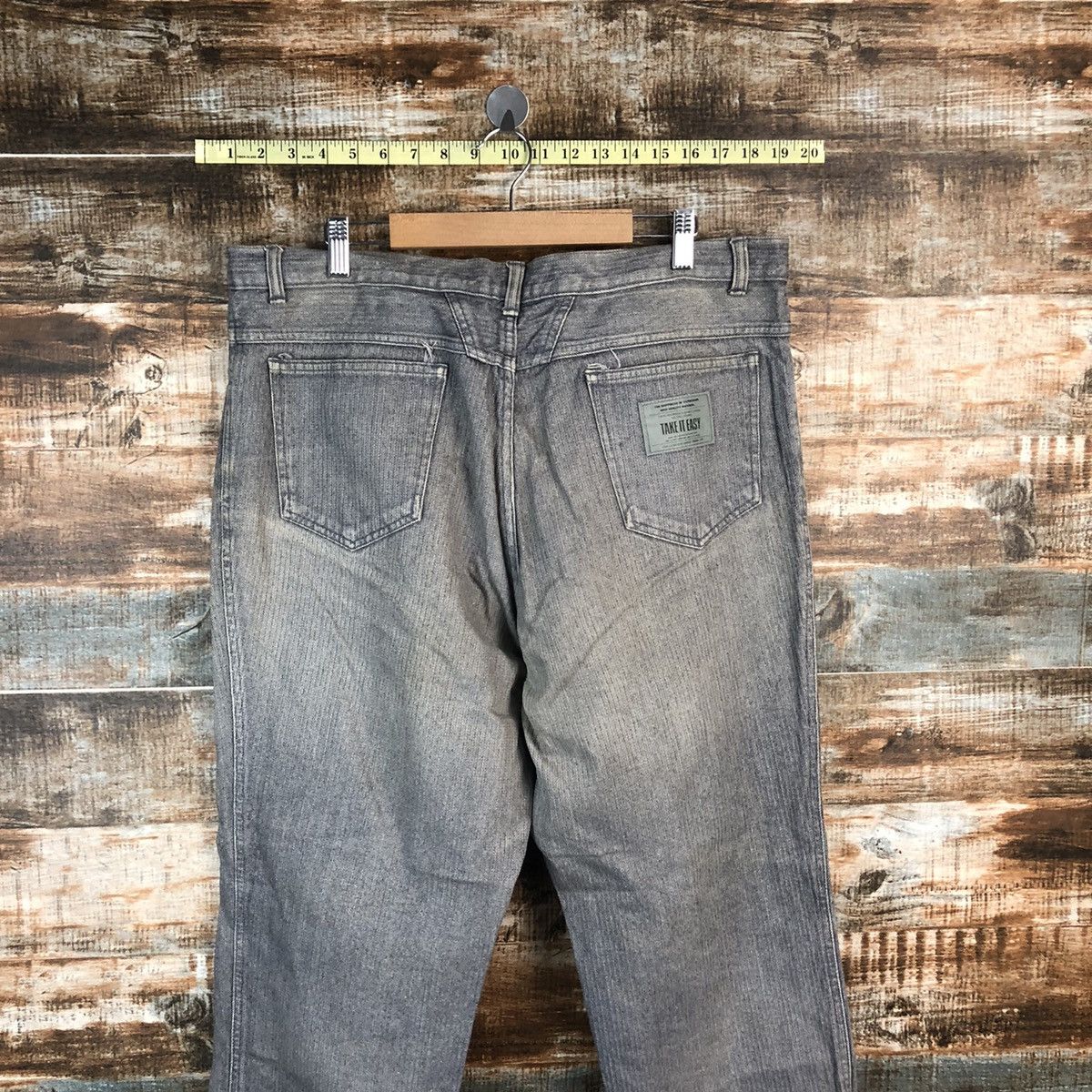 Japanese Brand × Vintage Take It Easy Grey Casual Pants #A1436 Size US 36 / EU 52 - 14 Thumbnail