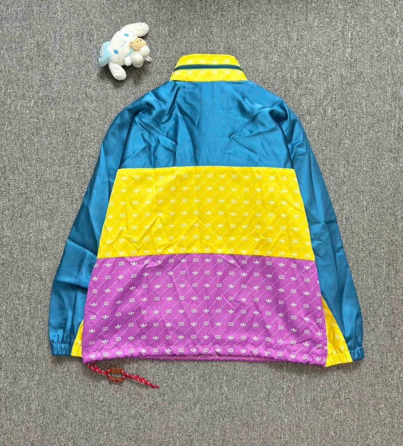 Gucci Gucci x Adidas Colorful Logo Pullover Jacket-2506 Size US M / EU 48-50 / 2 - 2 Thumbnail