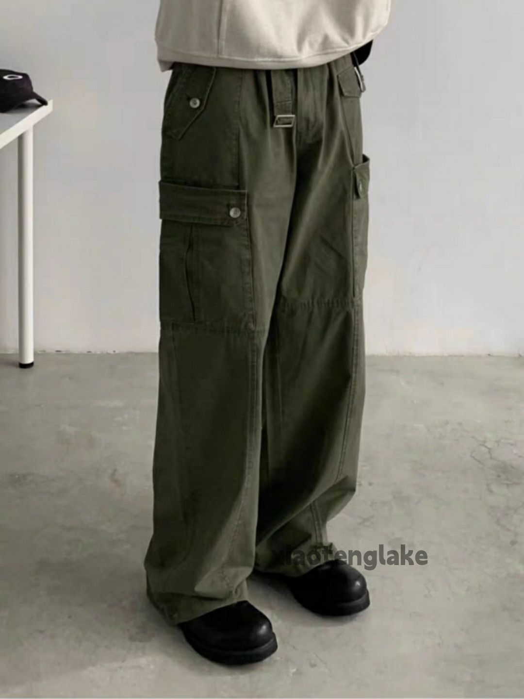 Designer × Japanese Brand × Vintage utility military loose baggy skate outdoor cargo pants Size US 32 / EU 48 - 3 Thumbnail