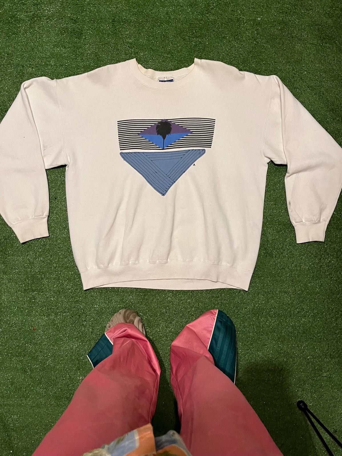 Hanes Vintage Hanes White Crewneck Sweatshirt Size ONE SIZE - 1 Thumbnail