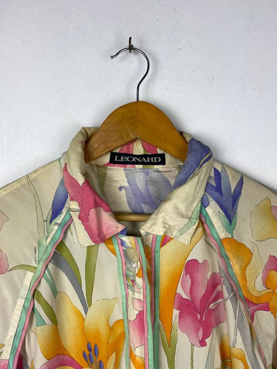 Leonard Paris leonard silk floral jacket nice design Size L / US 10 / IT 46 - 2 Thumbnail