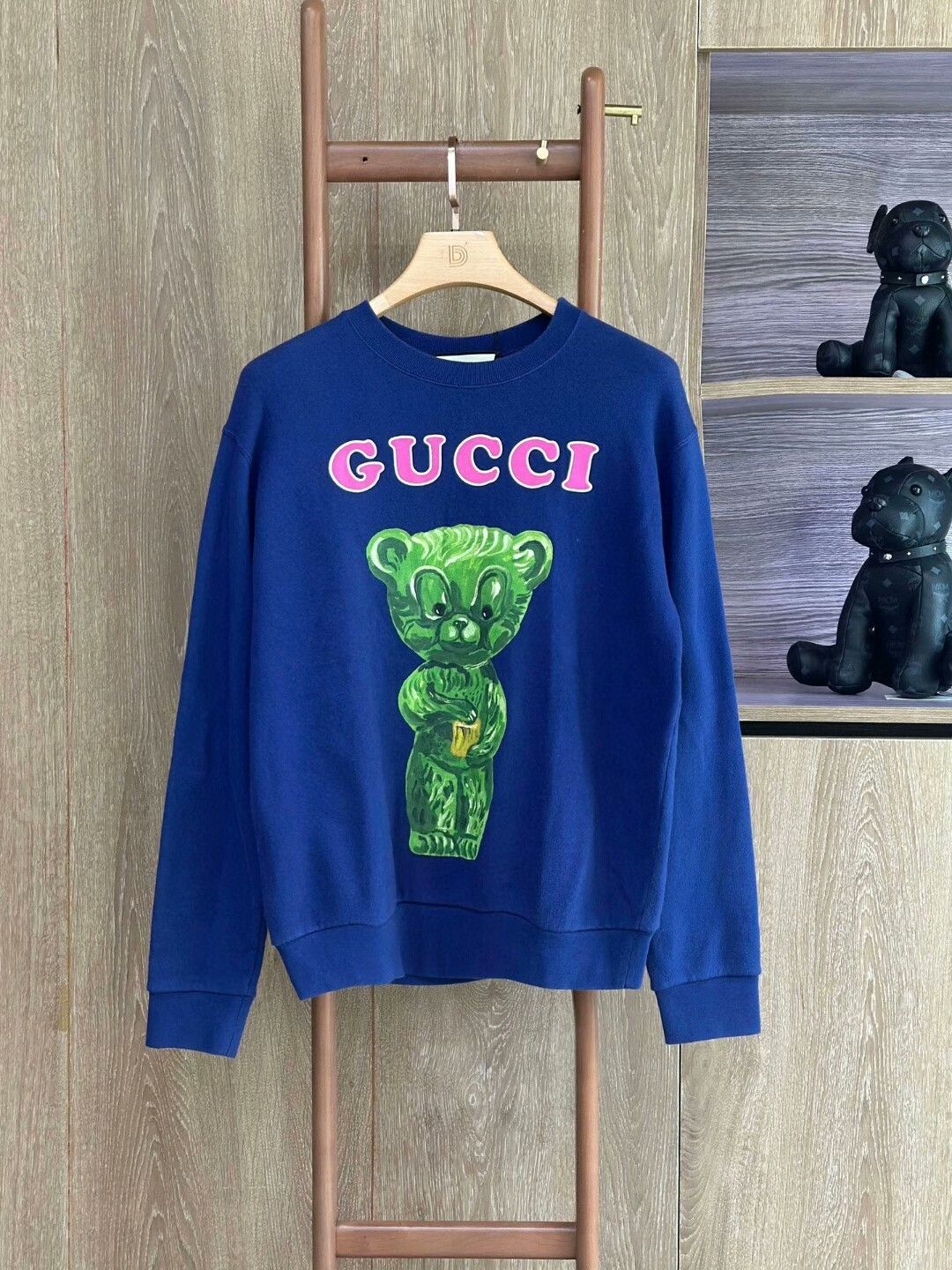 Gucci GUCCI Blue Crewneck Sweatshirt Size US S / EU 44-46 / 1 - 1 Thumbnail