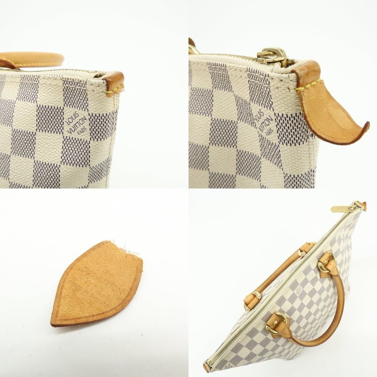 Louis Vuitton Louis Vuitton Damier Azur Saleya PM Tote White Size ONE SIZE - 6 Thumbnail