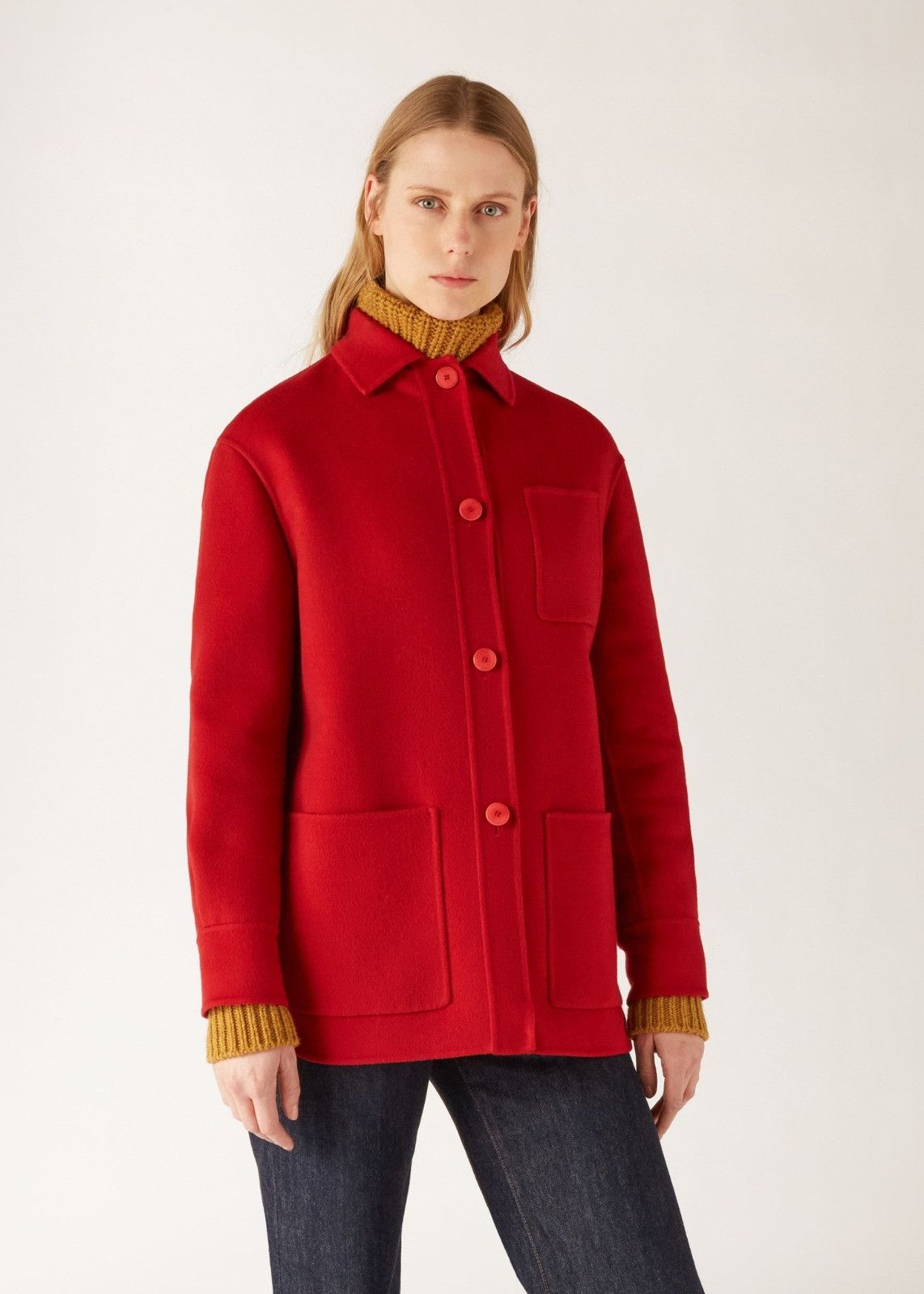 Loro Piana o1srvl11e0924 Larson Jacket in Red Size XL / US 12-14 / IT 48-50 - 2 Thumbnail