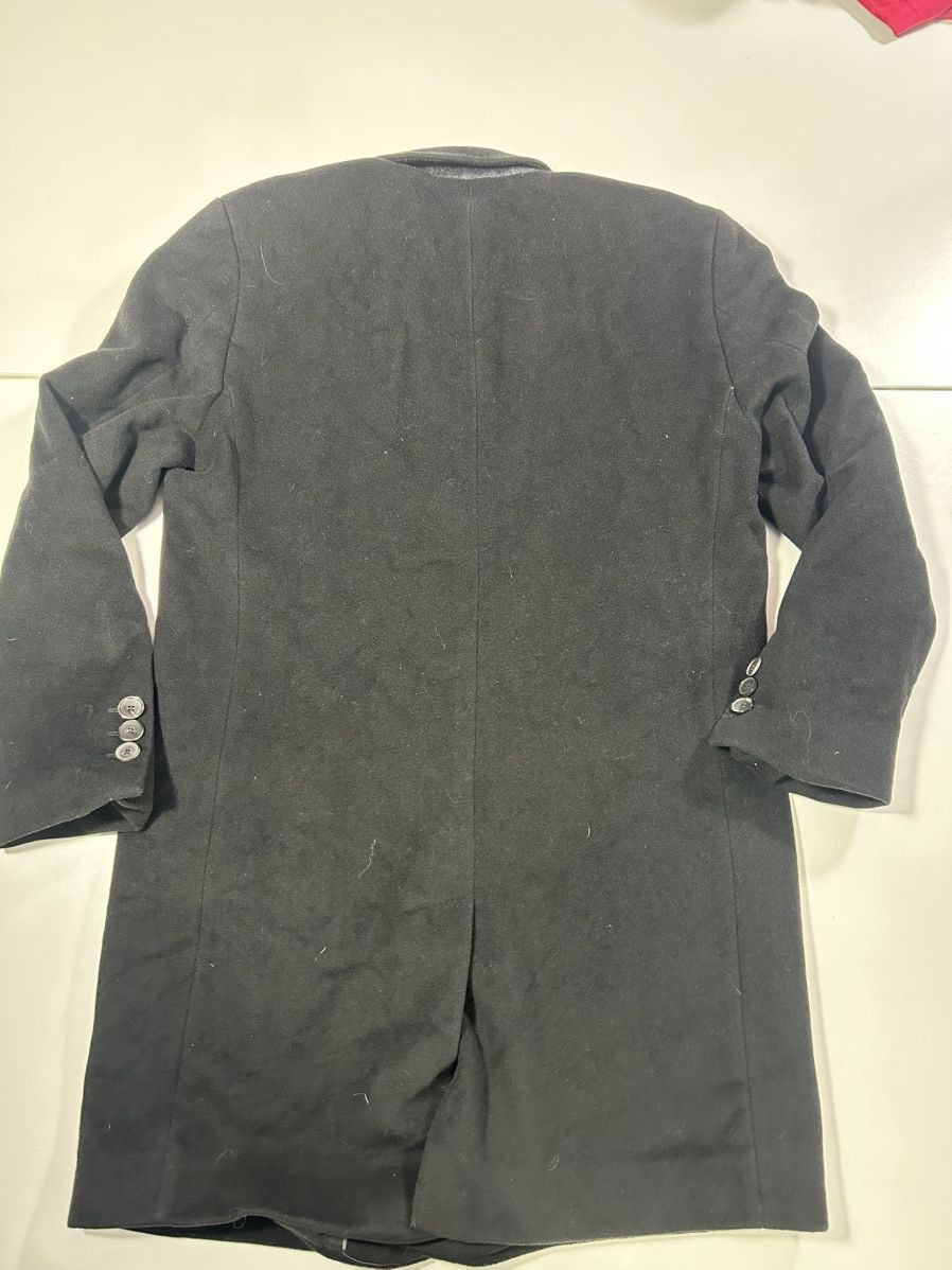 Hugo Boss Hugo Boss mens small / 46 black wool blend overcoat Size US S / EU 44-46 / 1 - 3 Thumbnail