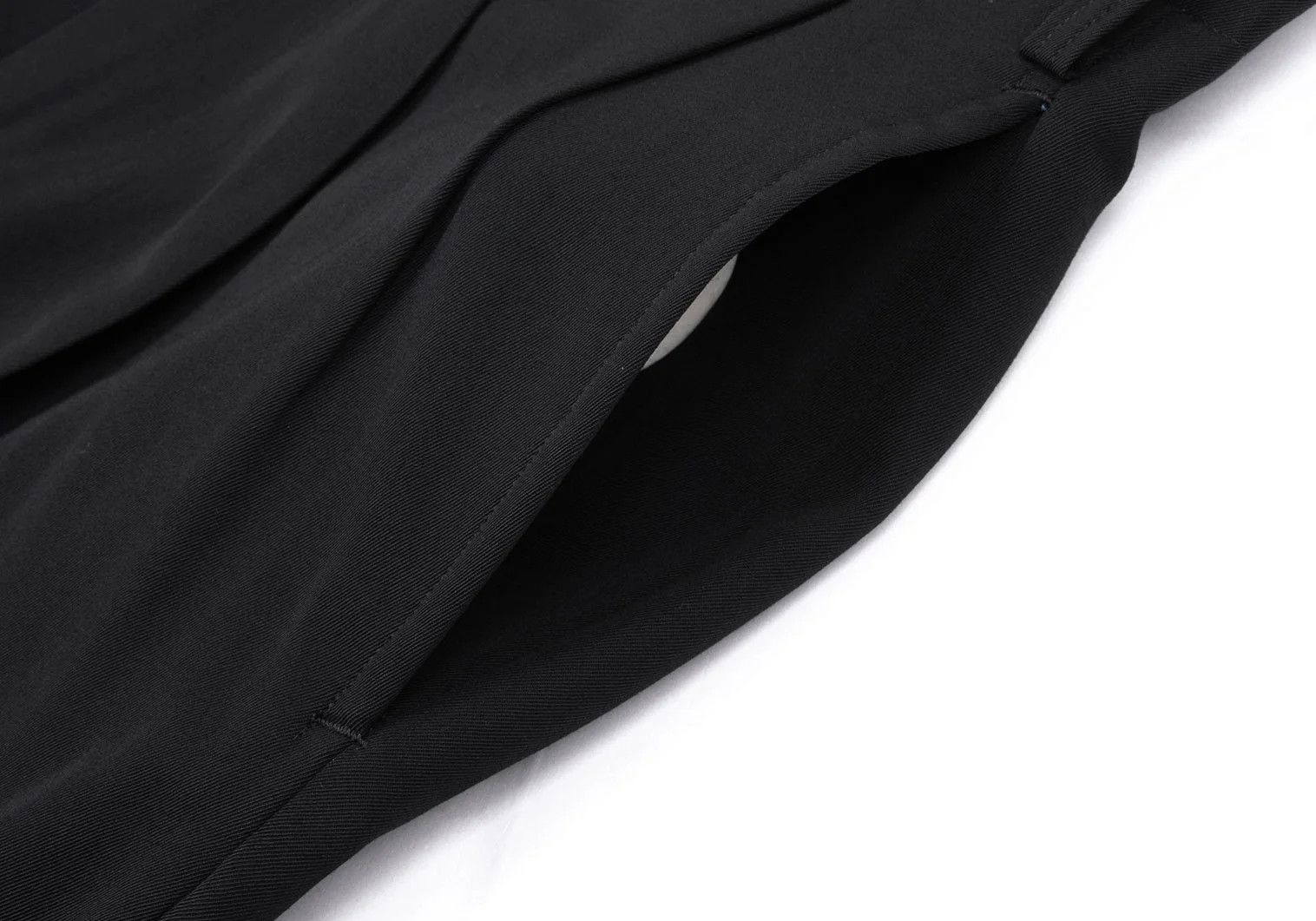 Yohji Yamamoto Yohji Yamamoto Wool Gabardine Trousers Black Size US 30 / EU 46 - 4 Thumbnail