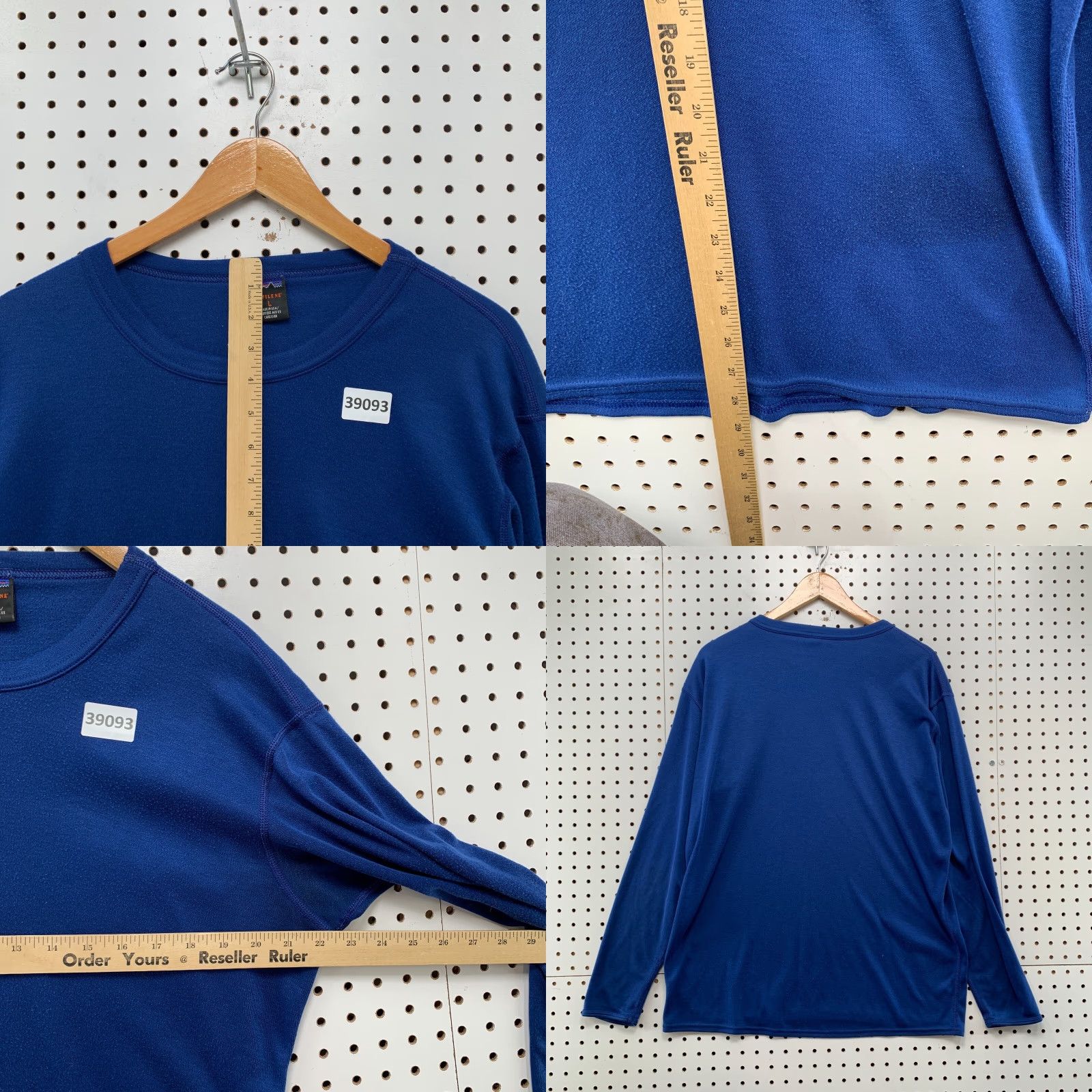 Patagonia VINTAGE Patagonia Capilene Baselayer Shirt Mens L Blue Long Sleeve USA 22.5x28.5 Size US L / EU 52-54 / 3 - 9 Thumbnail