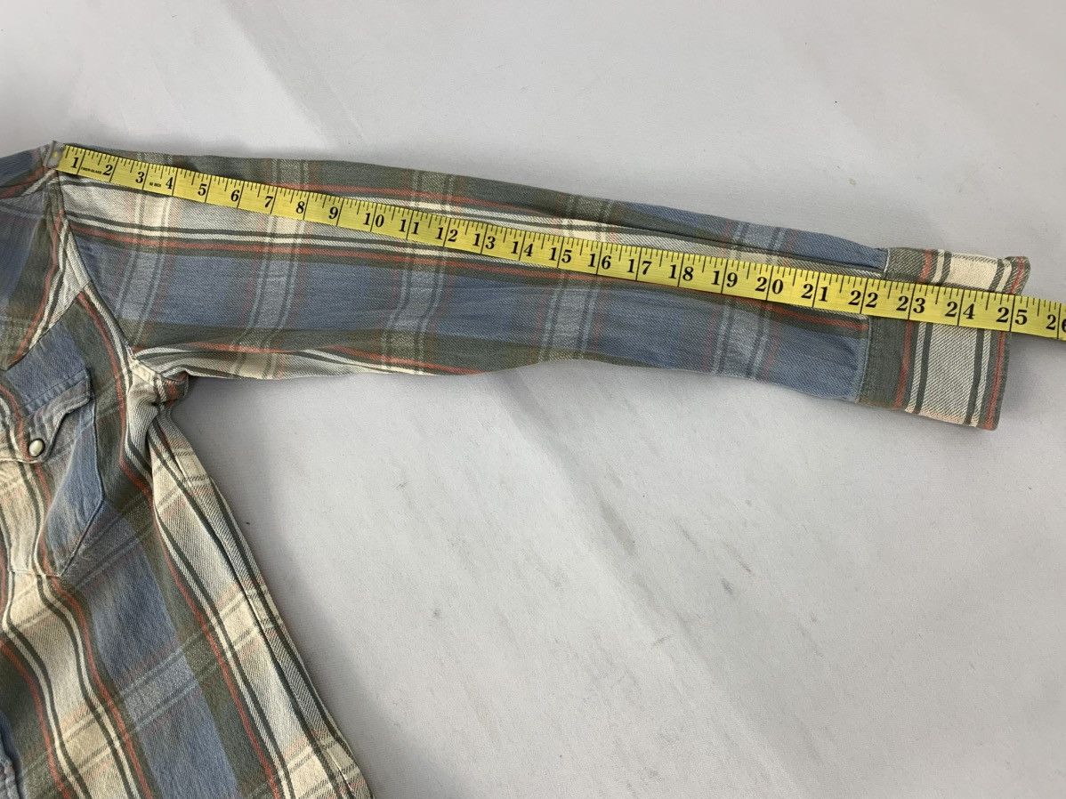 RRL Ralph Lauren RRL Ralph Lauren Flannel Checked Western Shirt Snap Button Size US S / EU 44-46 / 1 - 14 Thumbnail