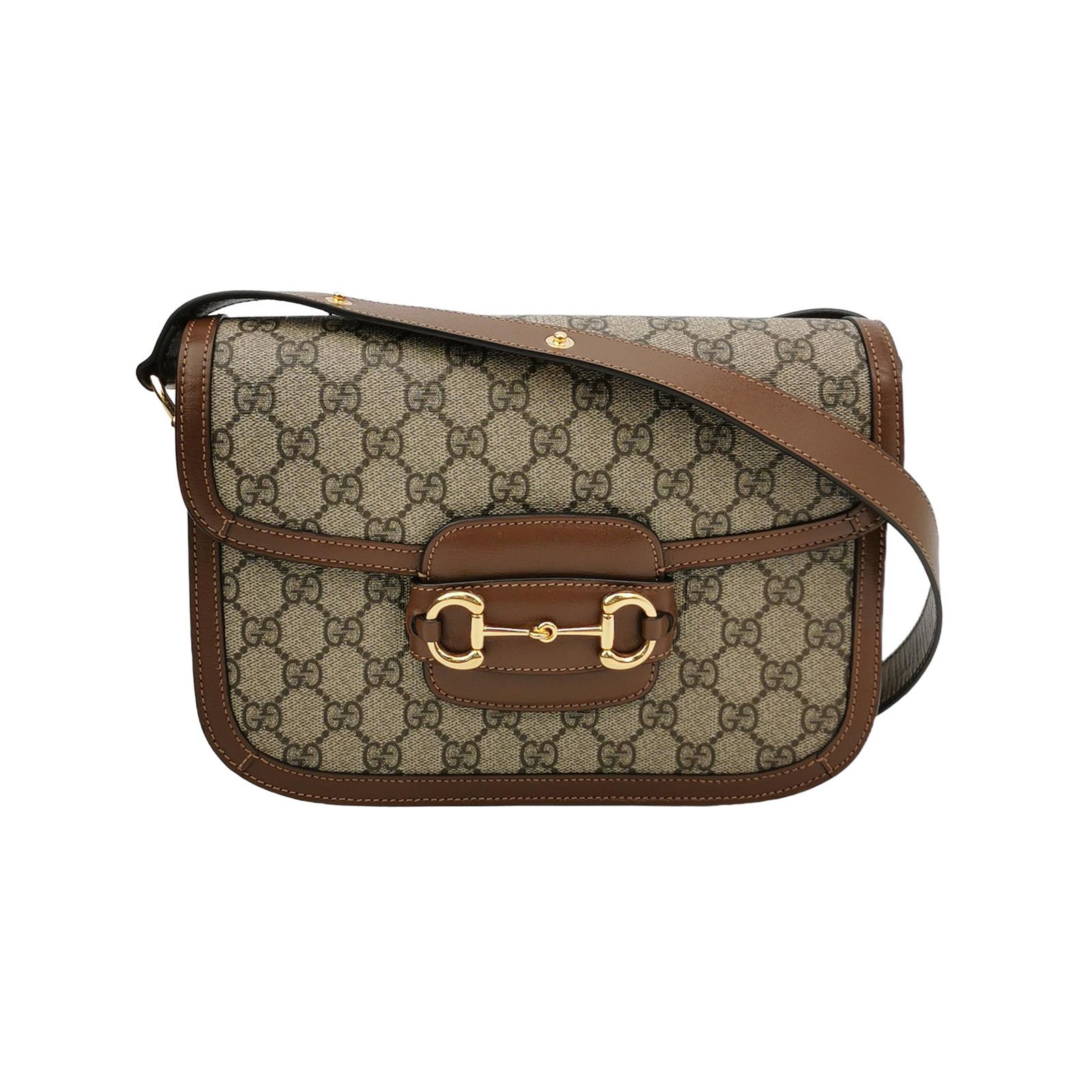 Gucci Gucci 1955 Horsebit GG Supreme Shoulder Bag Size ONE SIZE - 1 Thumbnail