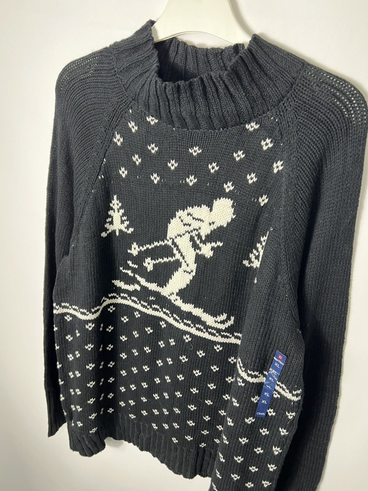 Chaps Ralph Lauren Vintage y2k hype Polo Ralph Lauren Chaps Skiing Logo Sweater Size US XL / EU 56 / 4 - 4 Thumbnail