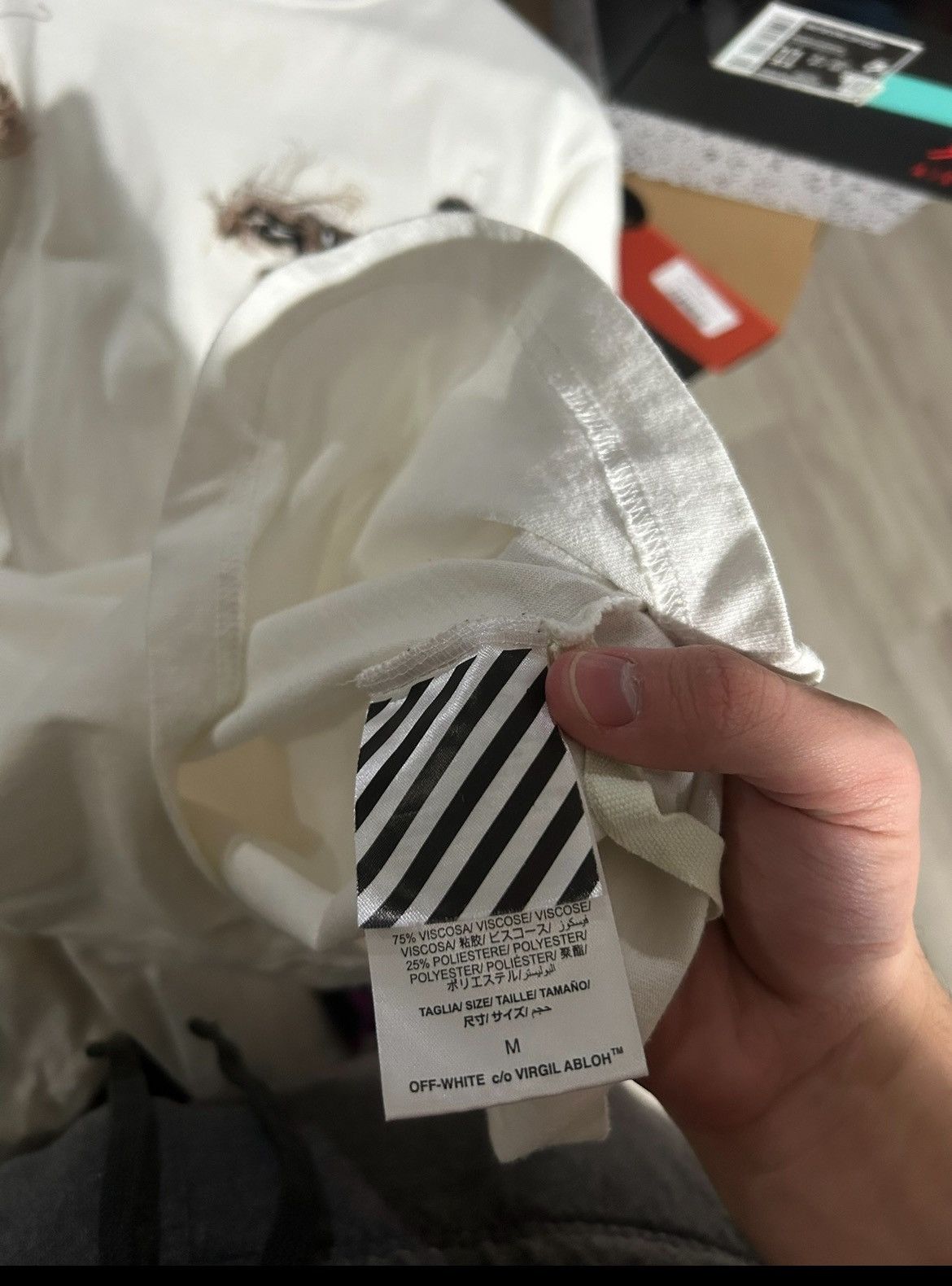 Off-White off white t shirt size medium Size US M / EU 48-50 / 2 - 5 Thumbnail